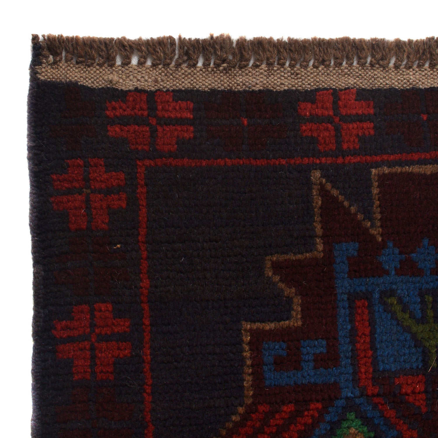 Handmade Balochi Rug 4' 2" x 6' 6" ft / 127 x 197 cm - No. W27289