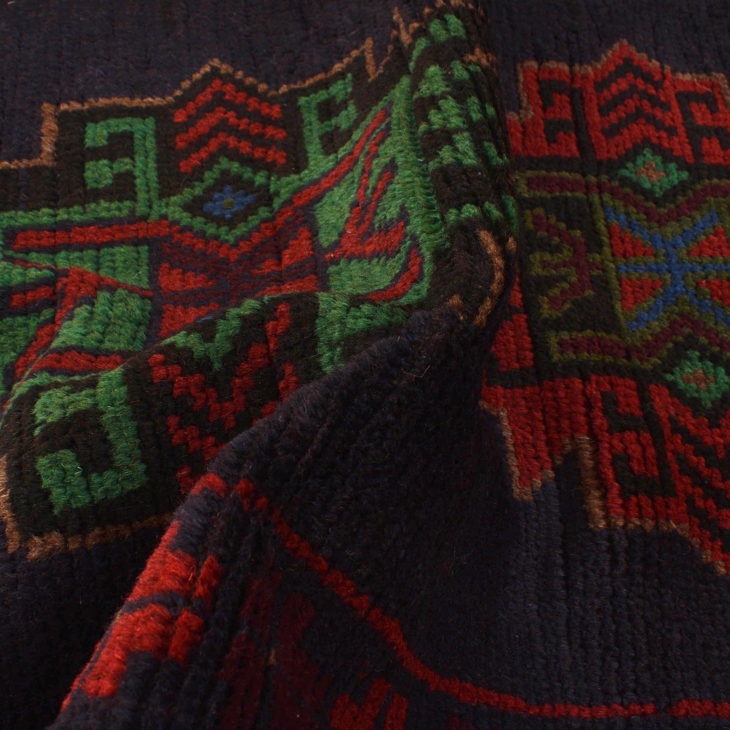 Handmade Balochi Rug 4' 2" x 6' 6" ft / 127 x 197 cm - No. W27289