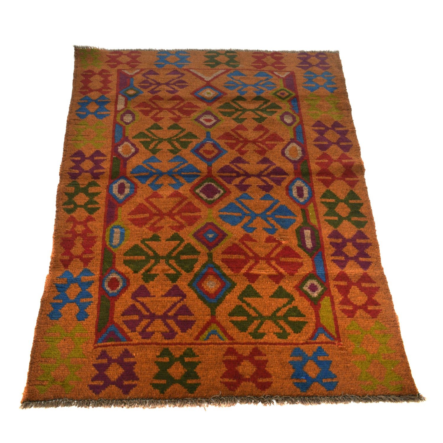 Handmade Balochi Rug 3' 10" x 5' 7" ft / 117 x 169 cm - No. W27294