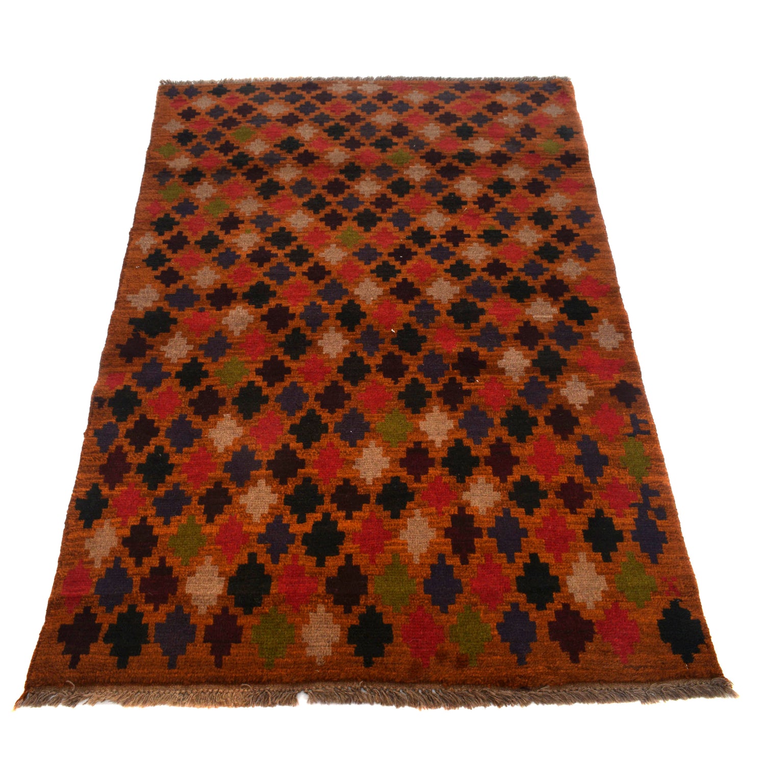 Handmade Balochi Rug 3' 8" x 5' 10" ft / 112 x 179 cm - No. W27308