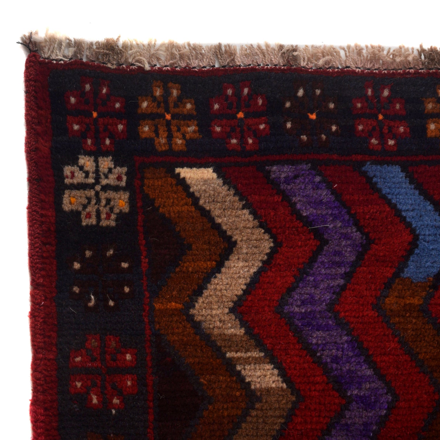 Handmade Balochi Rug 3' 9" x 6' 1" ft / 115 x 186 cm - No. W27309