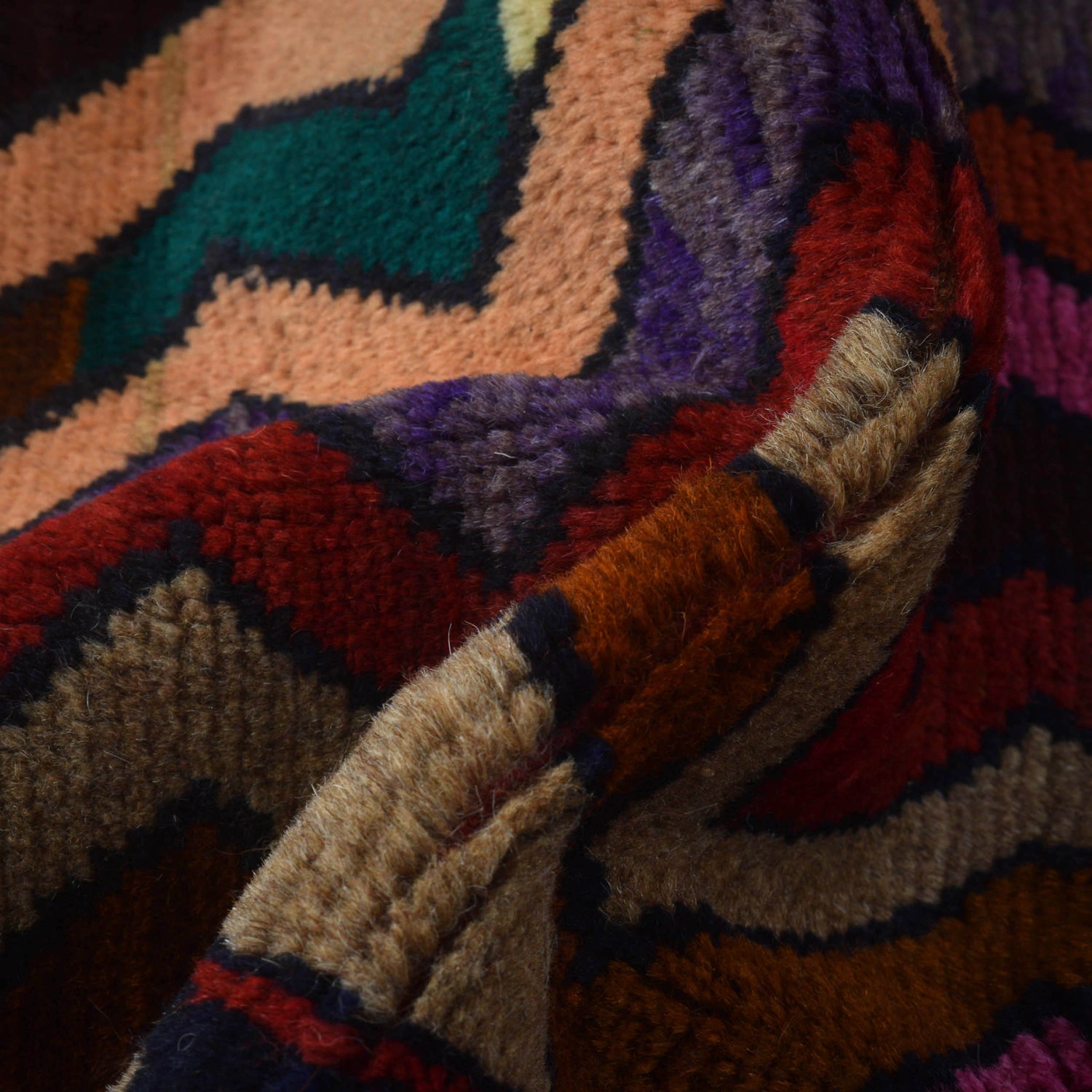 Handmade Balochi Rug 3' 9" x 6' 1" ft / 115 x 186 cm - No. W27309