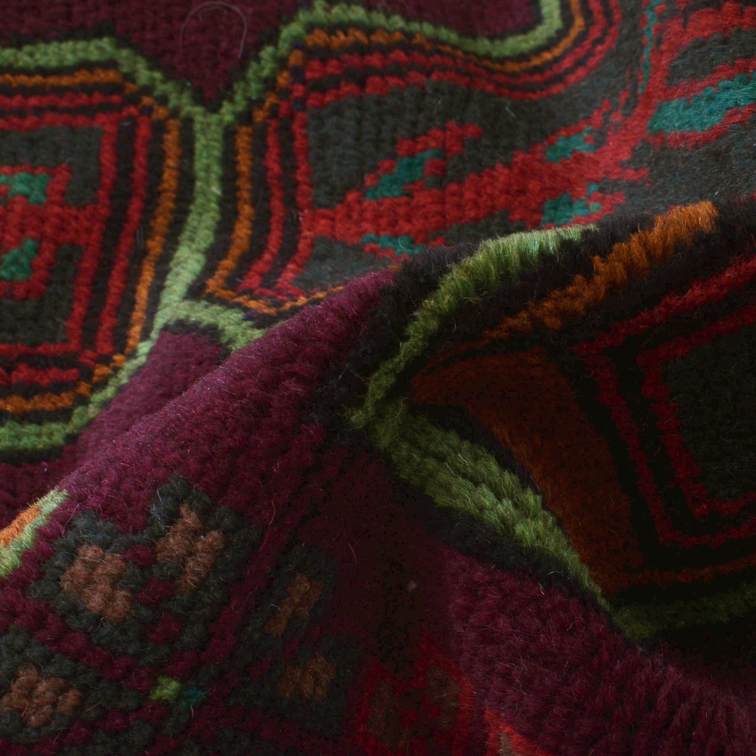 Handmade Balochi Rug 4' 3" x 5' 12" ft / 130 x 182 cm - No. W27311