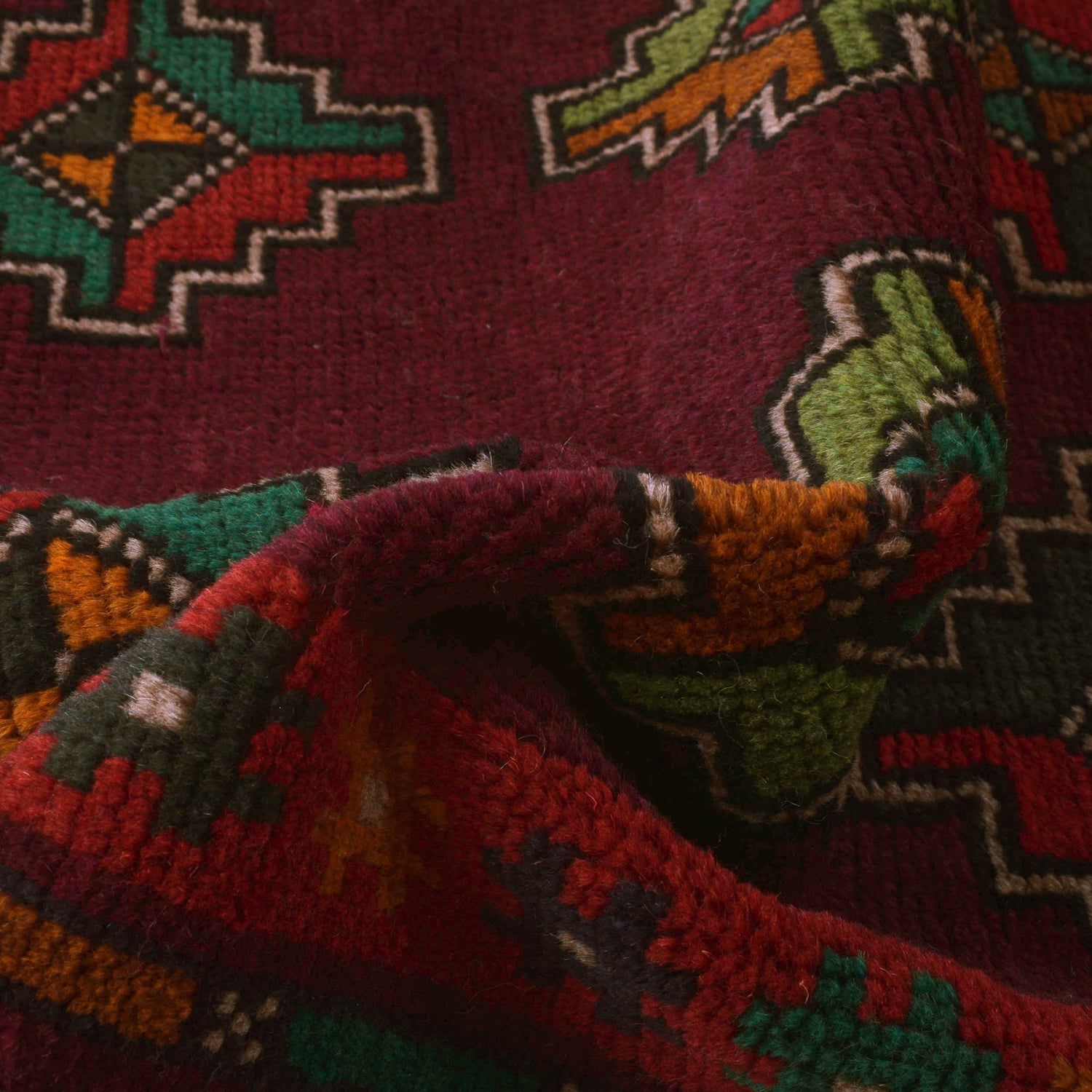 Handmade Balochi Rug 4' 4" x 6' 4" ft / 131 x 193 cm - No. W27313