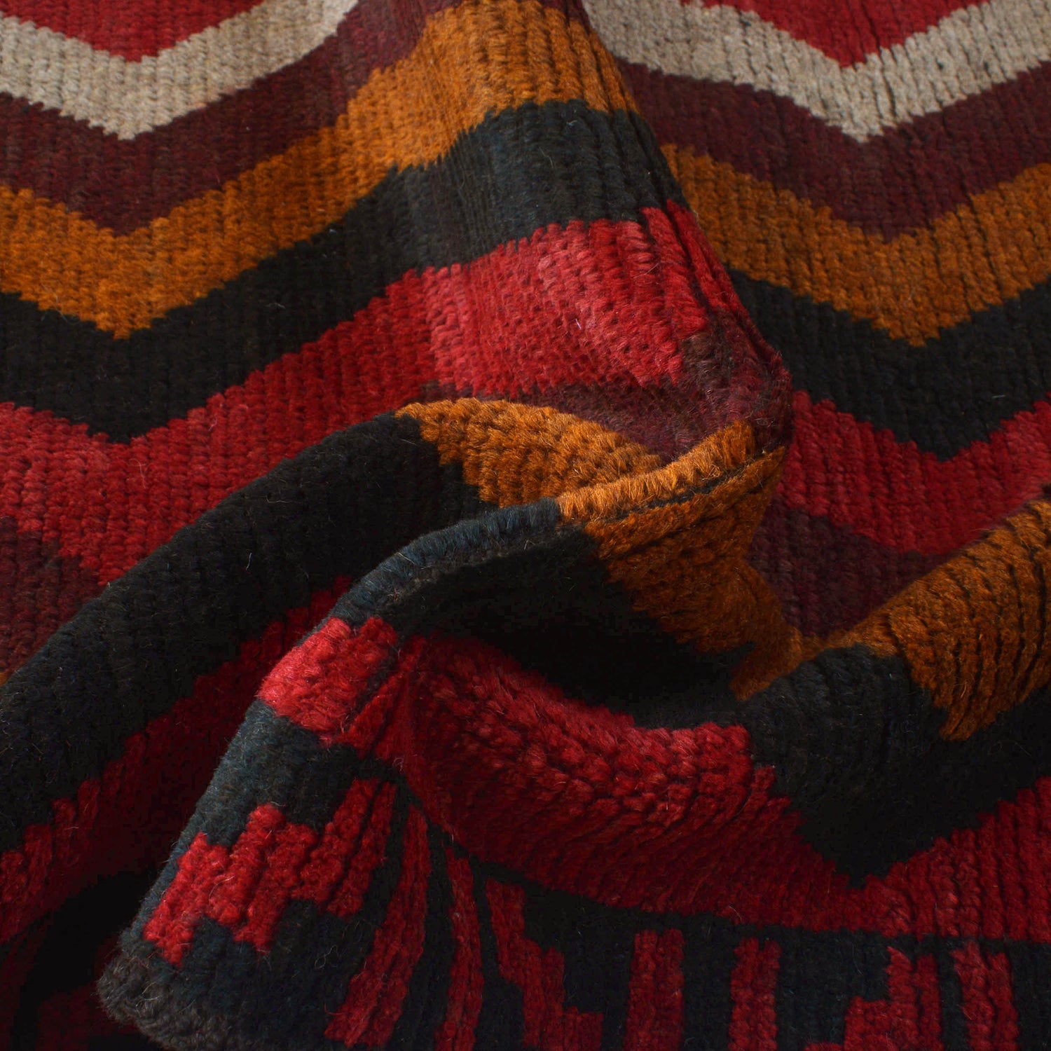 Handmade Balochi Rug 3' 8" x 6' 5" ft / 112 x 195 cm - No. W27322