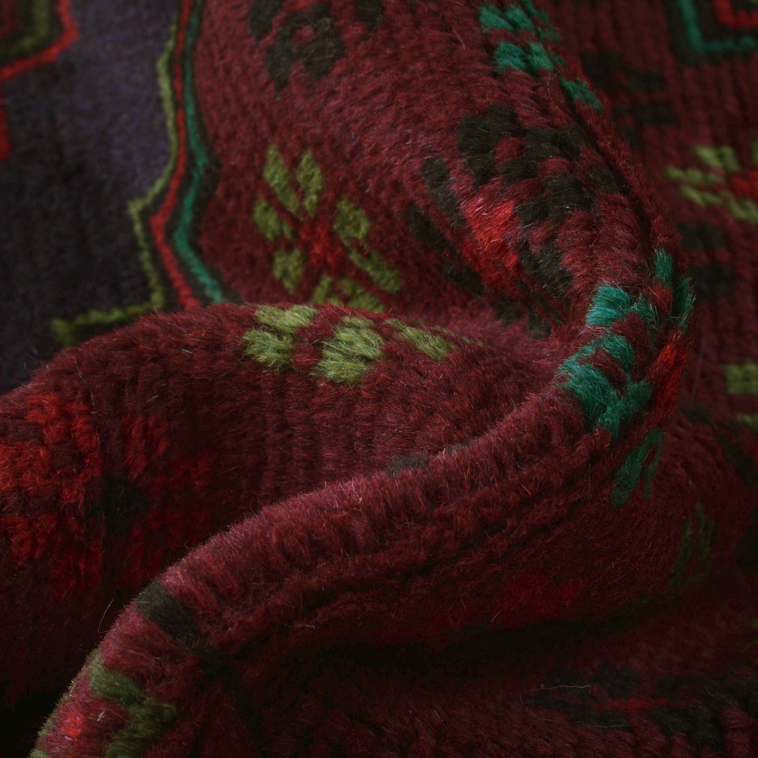 Handmade Balochi Rug 3' 10" x 6' 5" ft / 118 x 195 cm - No. W27324