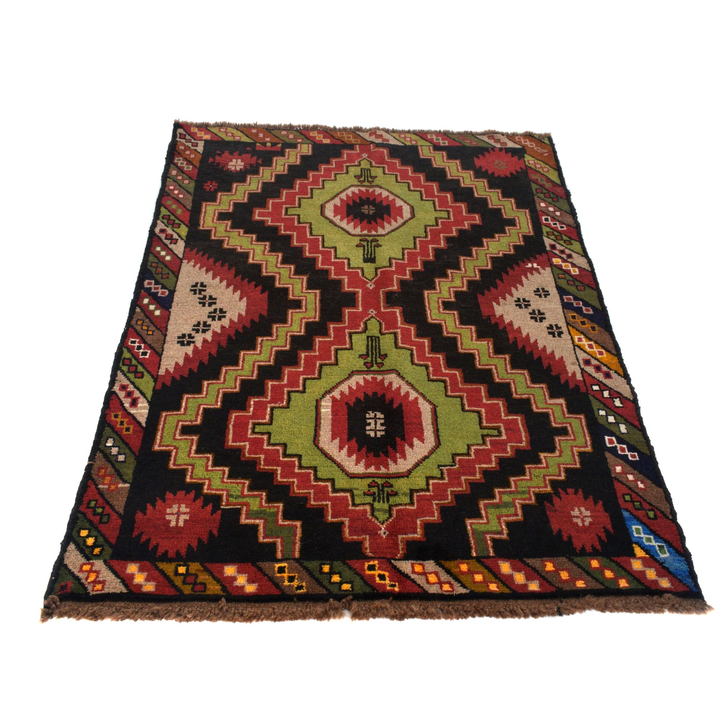 Handmade Balochi Rug 3' 12" x 5' 11" ft / 121 x 180 cm - No. W27334