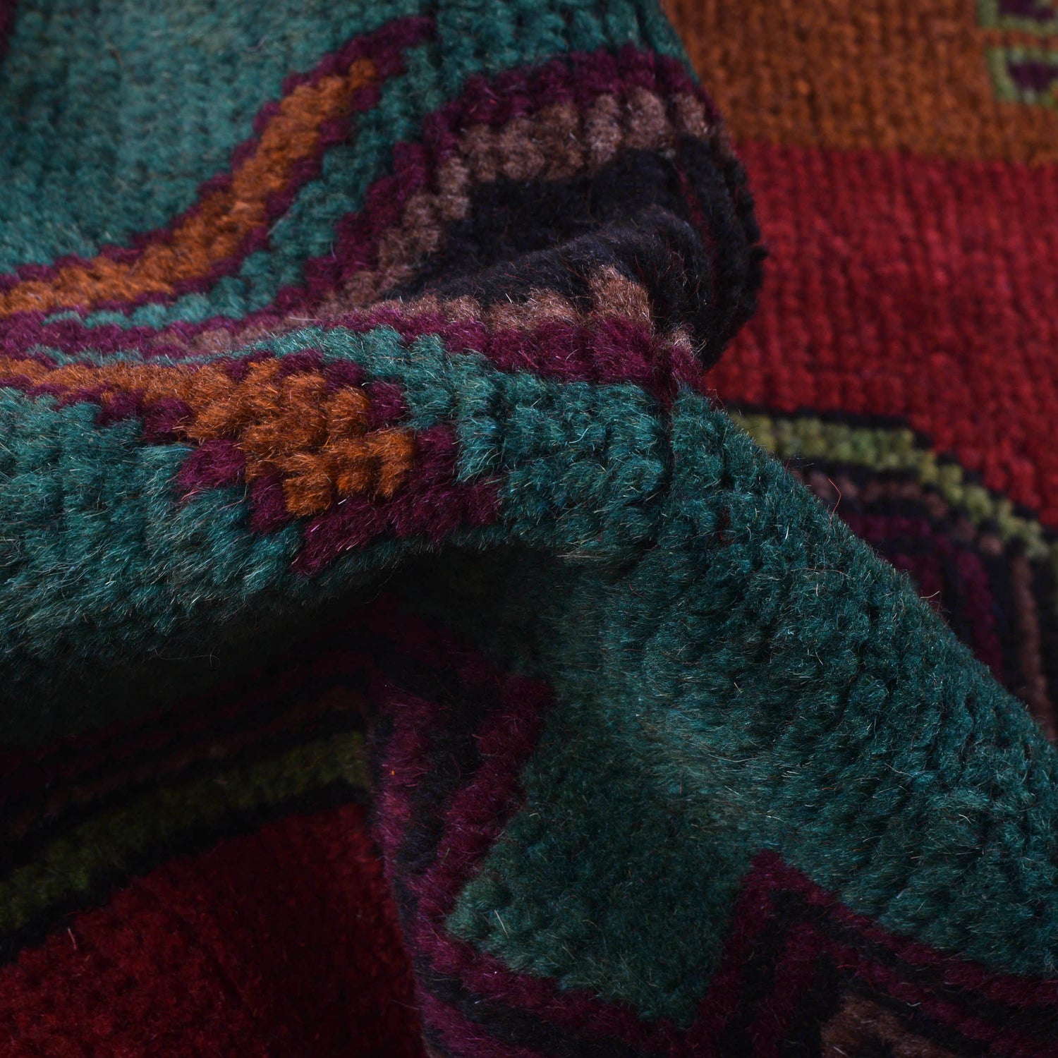 Handmade Balochi Rug 4' 1" x 6' 3" ft / 125 x 191 cm - No. W27338