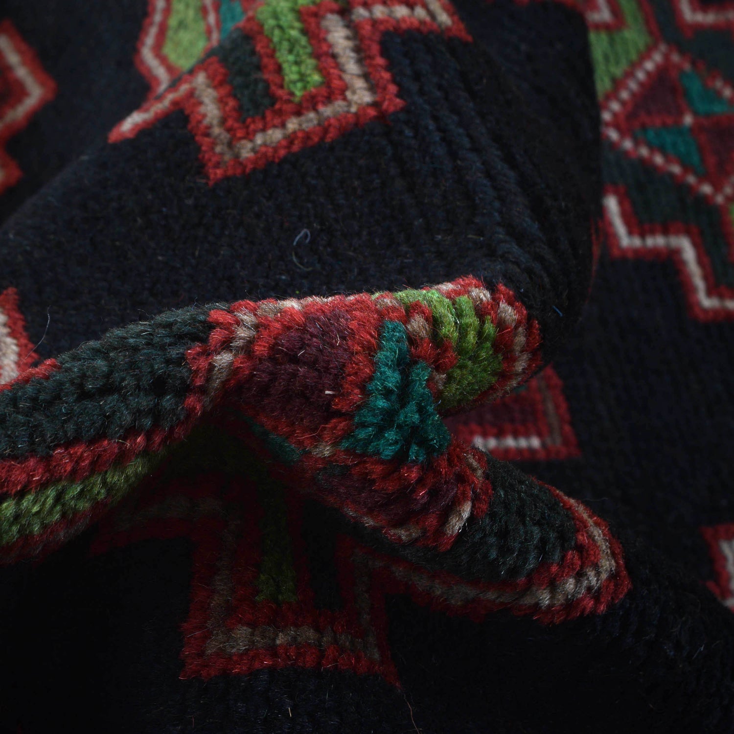 Handmade Balochi Rug 4' 3" x 6' 3" ft / 129 x 191 cm - No. W27342