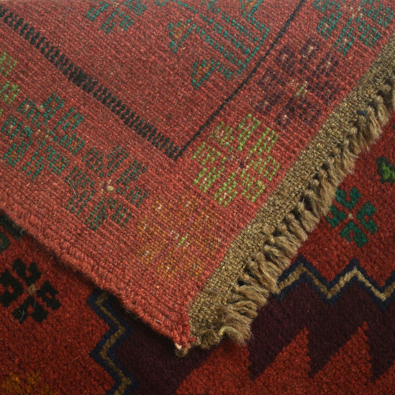 Handmade Balochi Rug 3' 11" x 6' 2" ft / 120 x 187 cm - No. W27345