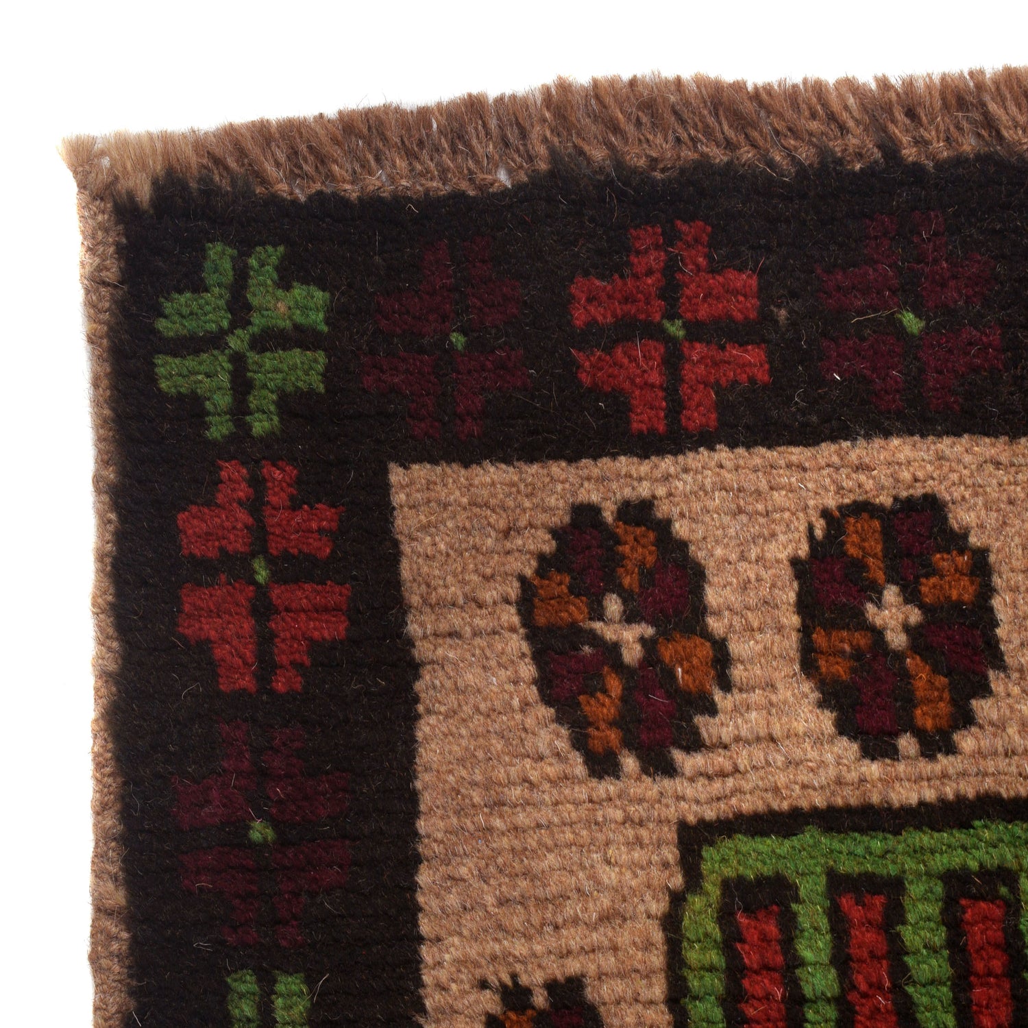 Handmade Balochi Rug 4' 0" x 6' 7" ft / 123 x 201 cm - No. W27347