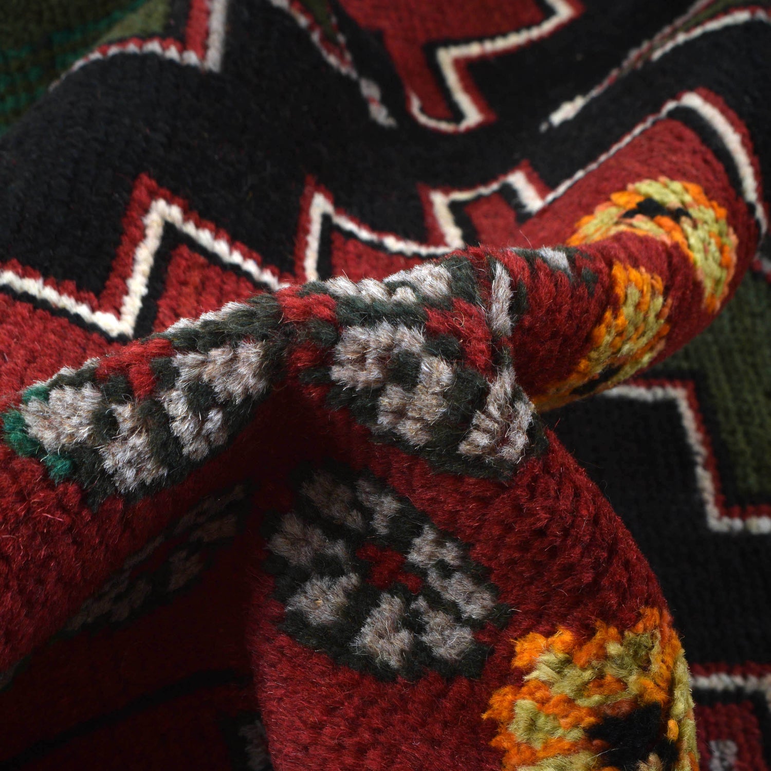 Handmade Balochi Rug 4' 2" x 6' 7" ft / 126 x 201 cm - No. W27349