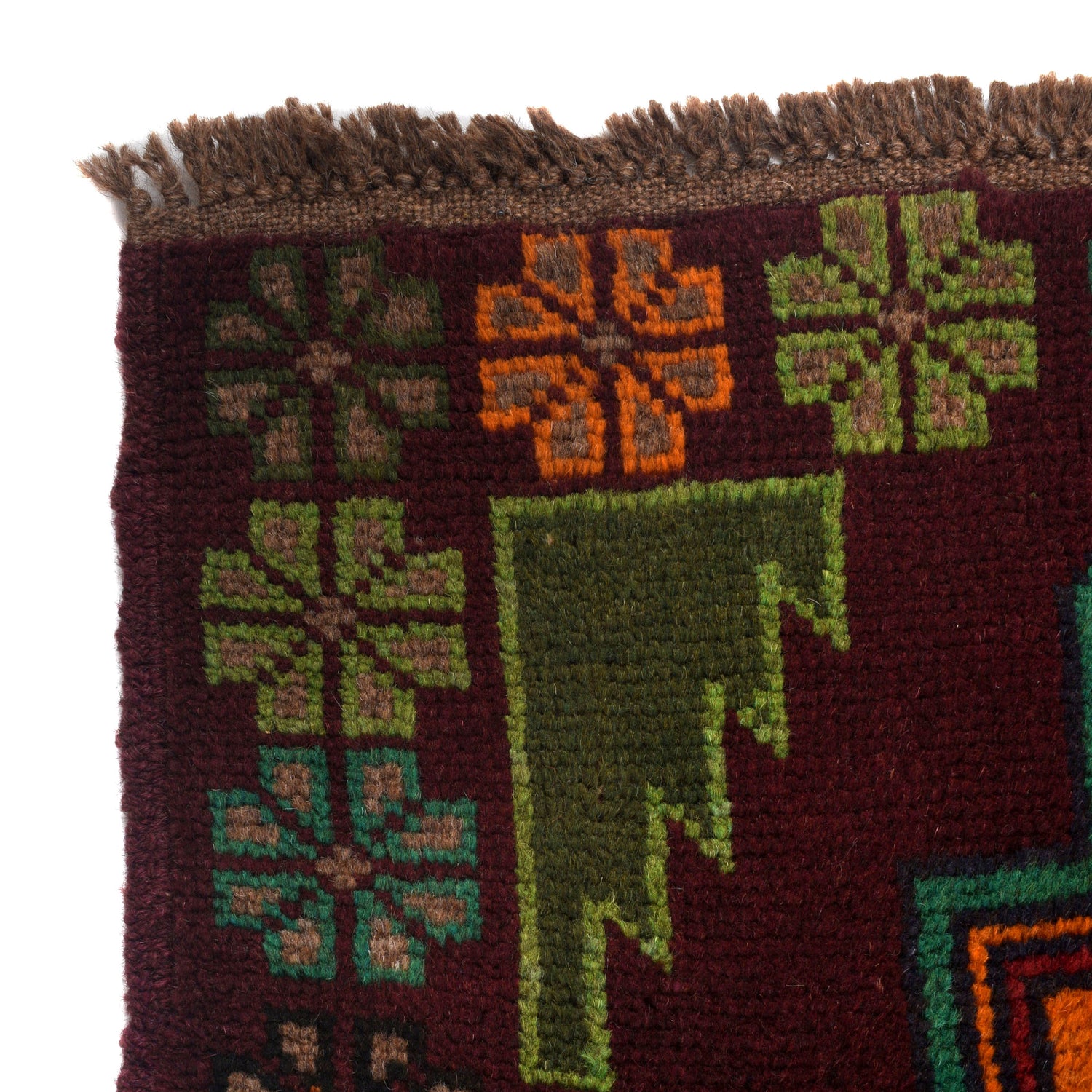 Handmade Balochi Rug 4' 0" x 5' 12" ft / 122 x 182 cm - No. W27354