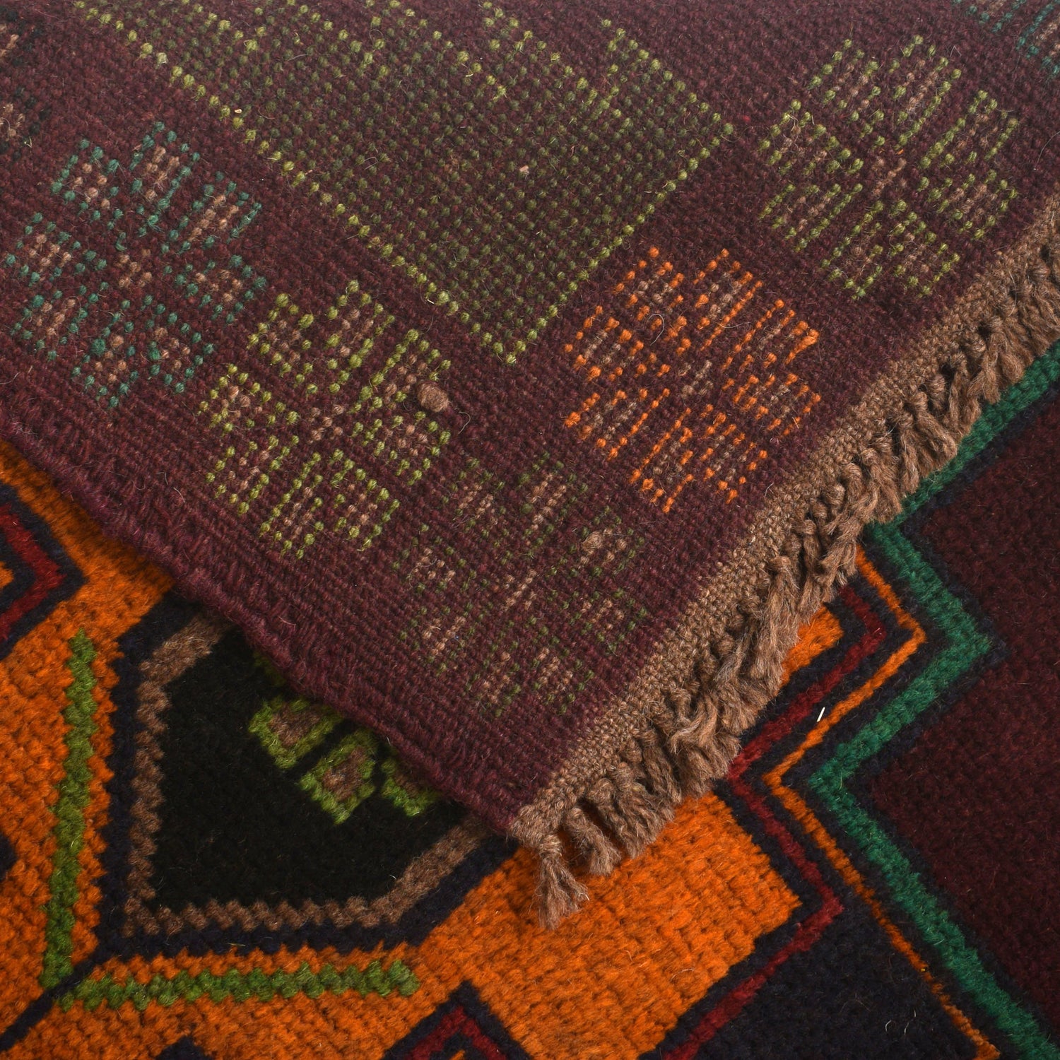 Handmade Balochi Rug 4' 0" x 5' 12" ft / 122 x 182 cm - No. W27354