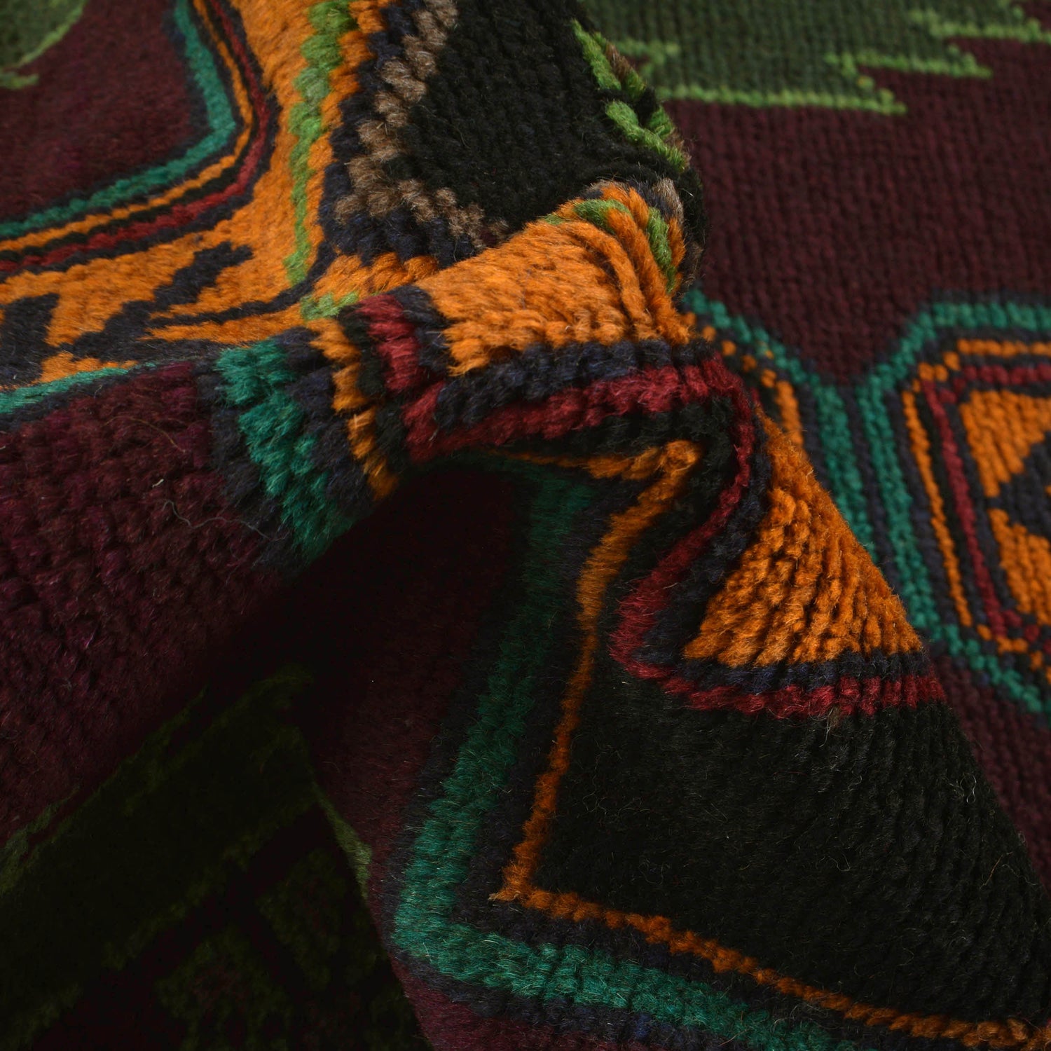 Handmade Balochi Rug 4' 0" x 5' 12" ft / 122 x 182 cm - No. W27354