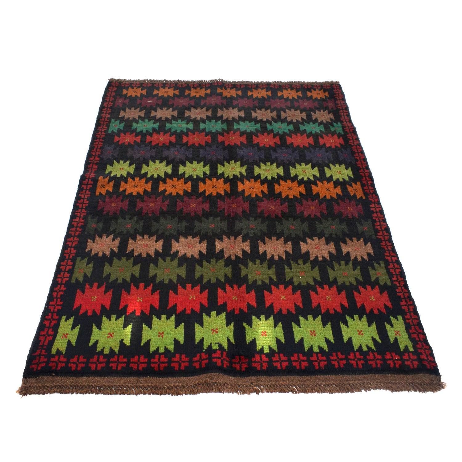 Handmade Balochi Rug 4' 3" x 6' 5" ft / 129 x 195 cm - No. W27357
