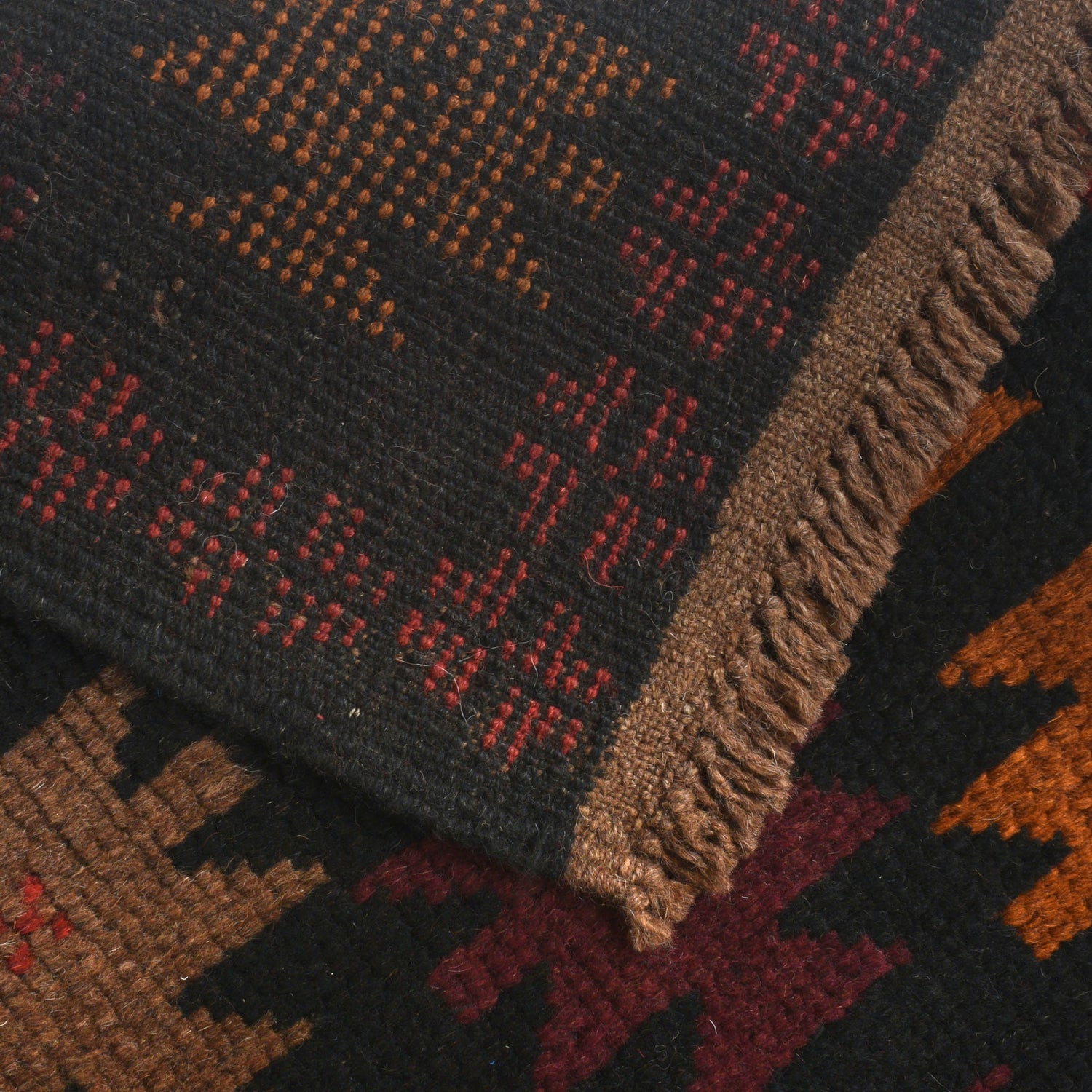 Handmade Balochi Rug 4' 3" x 6' 5" ft / 129 x 195 cm - No. W27357