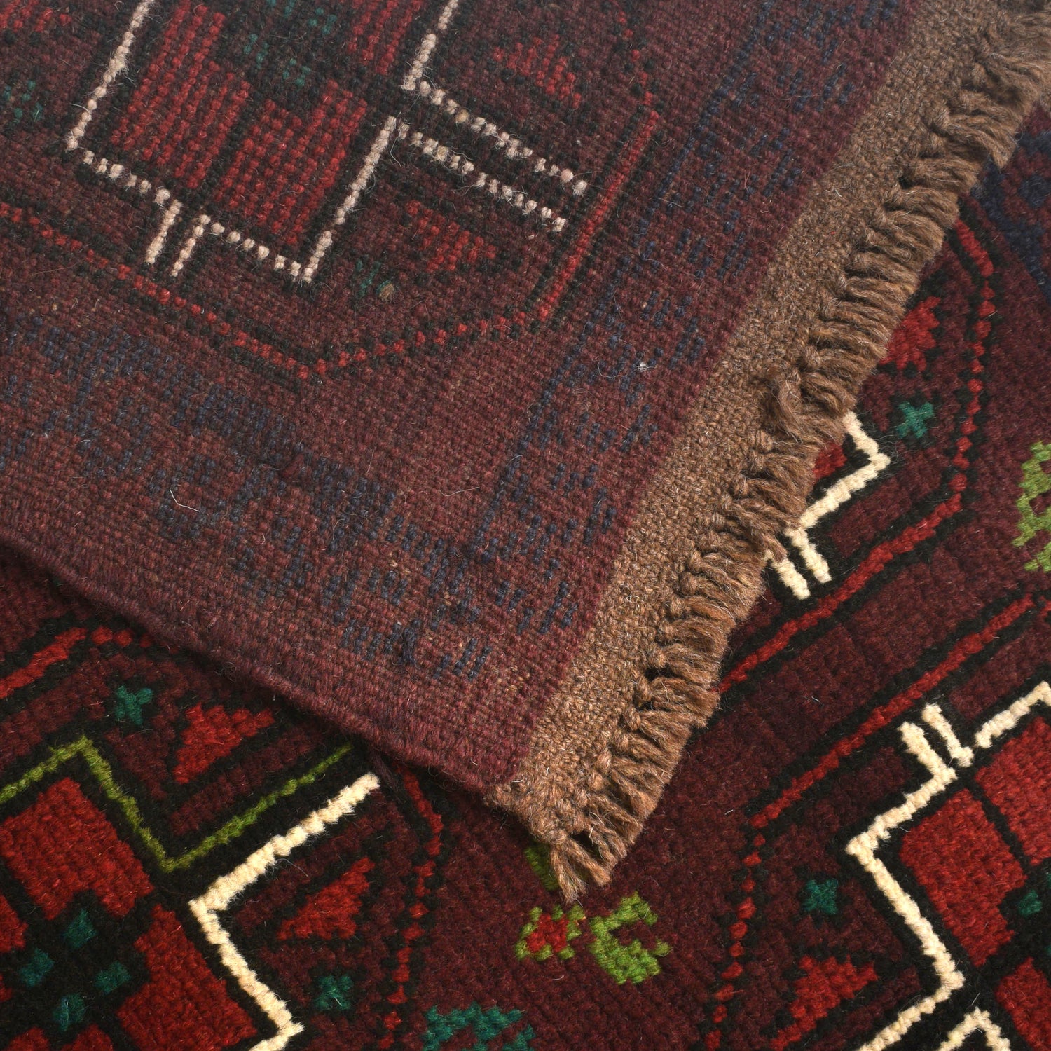 Handmade Balochi Rug 4' 2" x 6' 2" ft / 126 x 189 cm - No. W27362