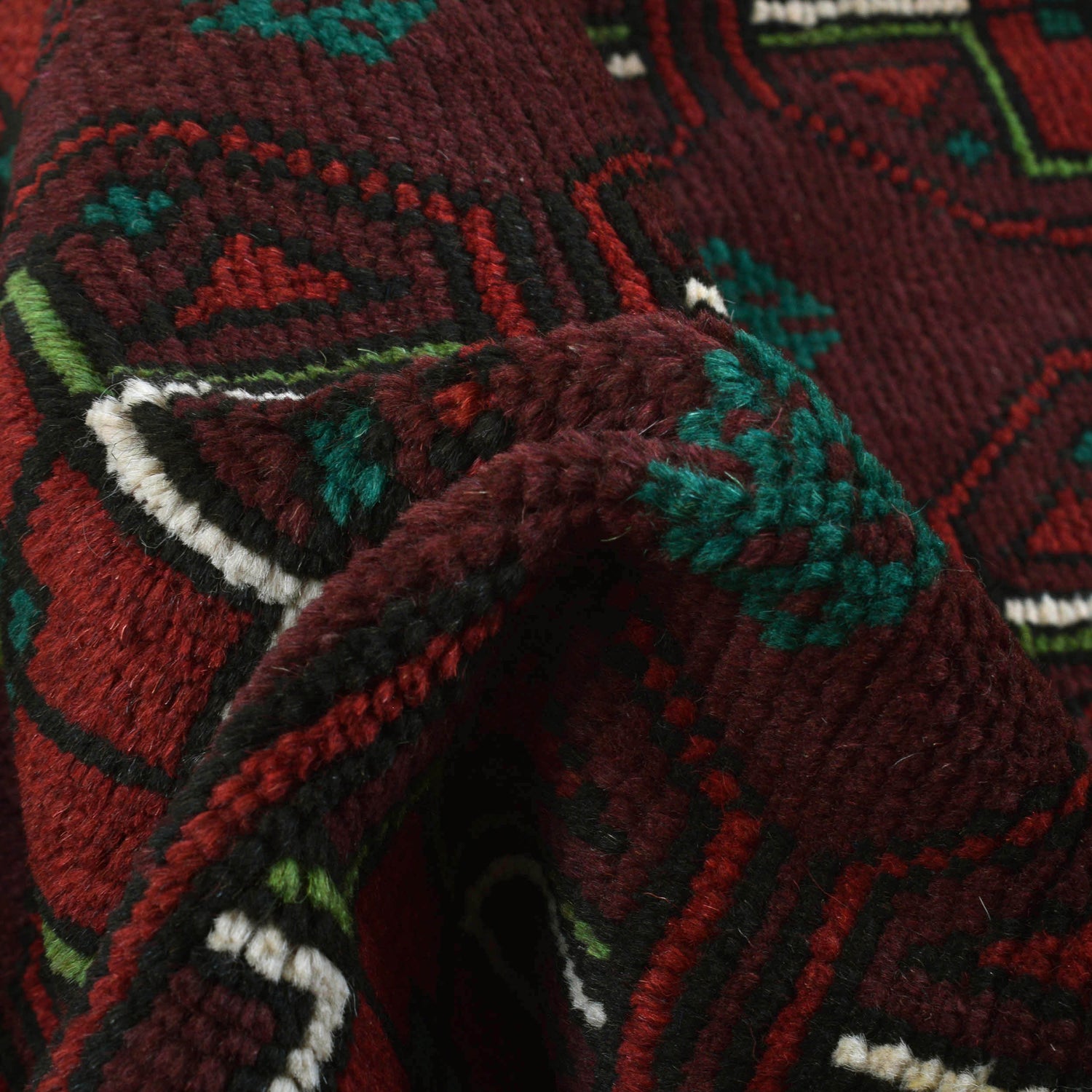 Handmade Balochi Rug 4' 2" x 6' 2" ft / 126 x 189 cm - No. W27362