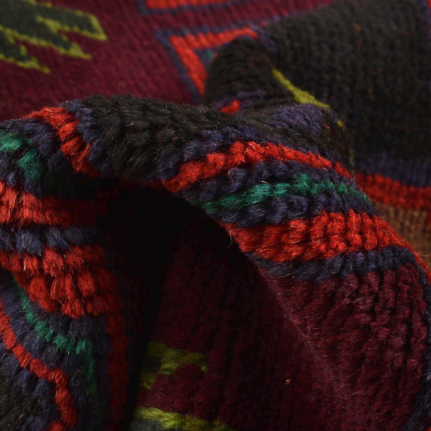 Handmade Balochi Rug 4' 0" x 6' 2" ft / 122 x 187 cm - No. W27363