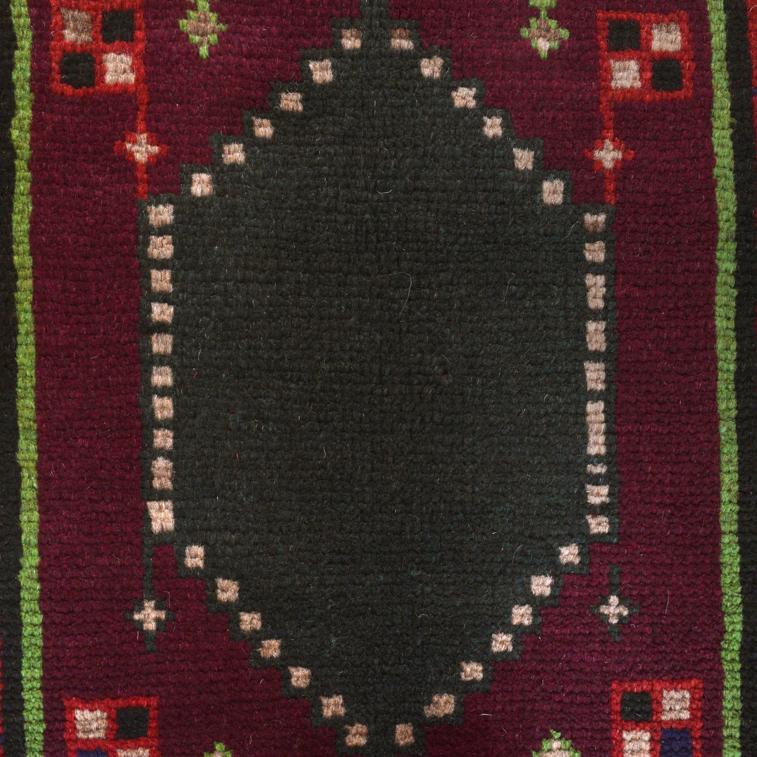 Handmade Balochi Rug 4' 2" x 6' 8" ft / 128 x 202 cm - No. W27372