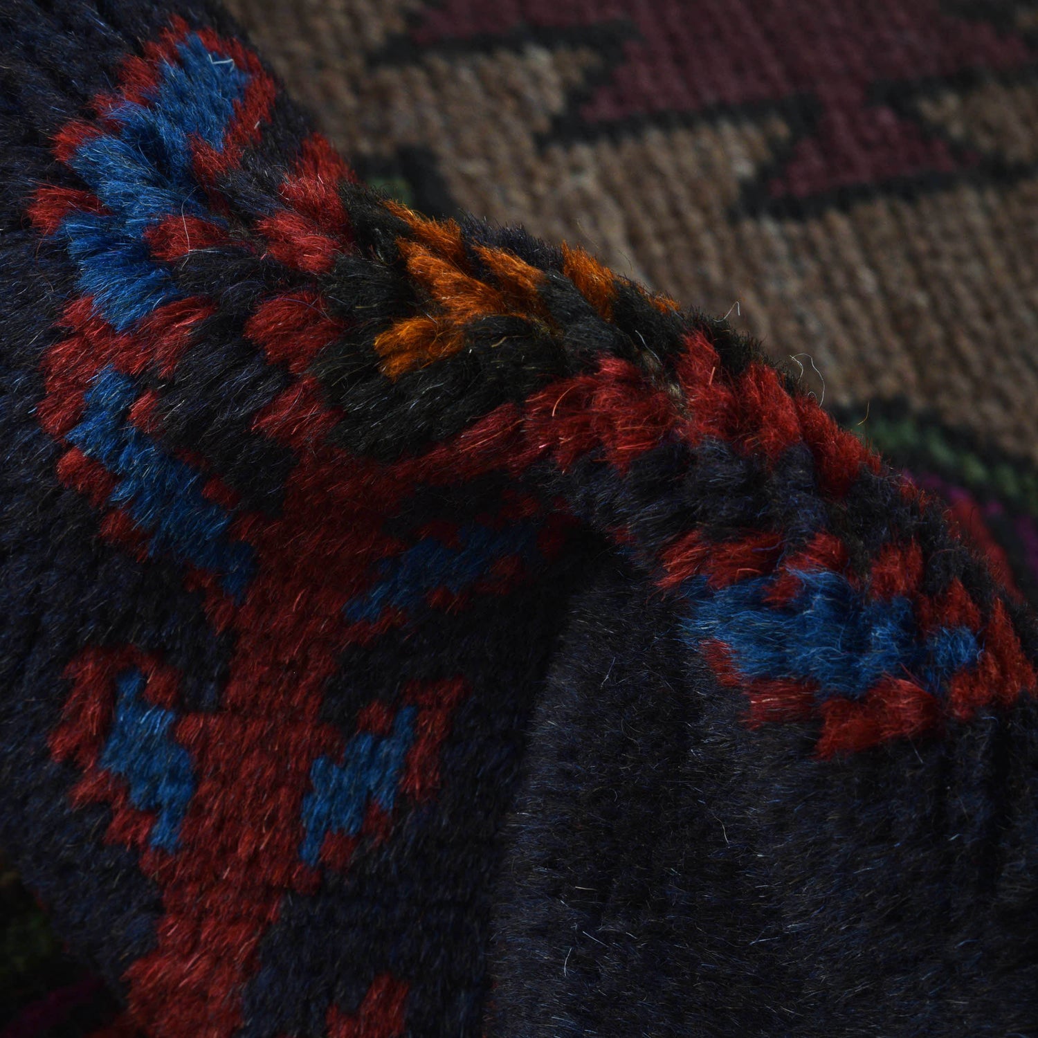 Handmade Balochi Rug 4' 2" x 6' 1" ft / 128 x 185 cm - No. W27373