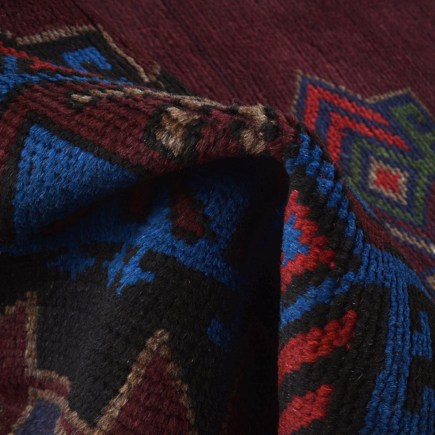 Handmade Balochi Rug 4' 1" x 6' 4" ft / 125 x 194 cm - No. W27376