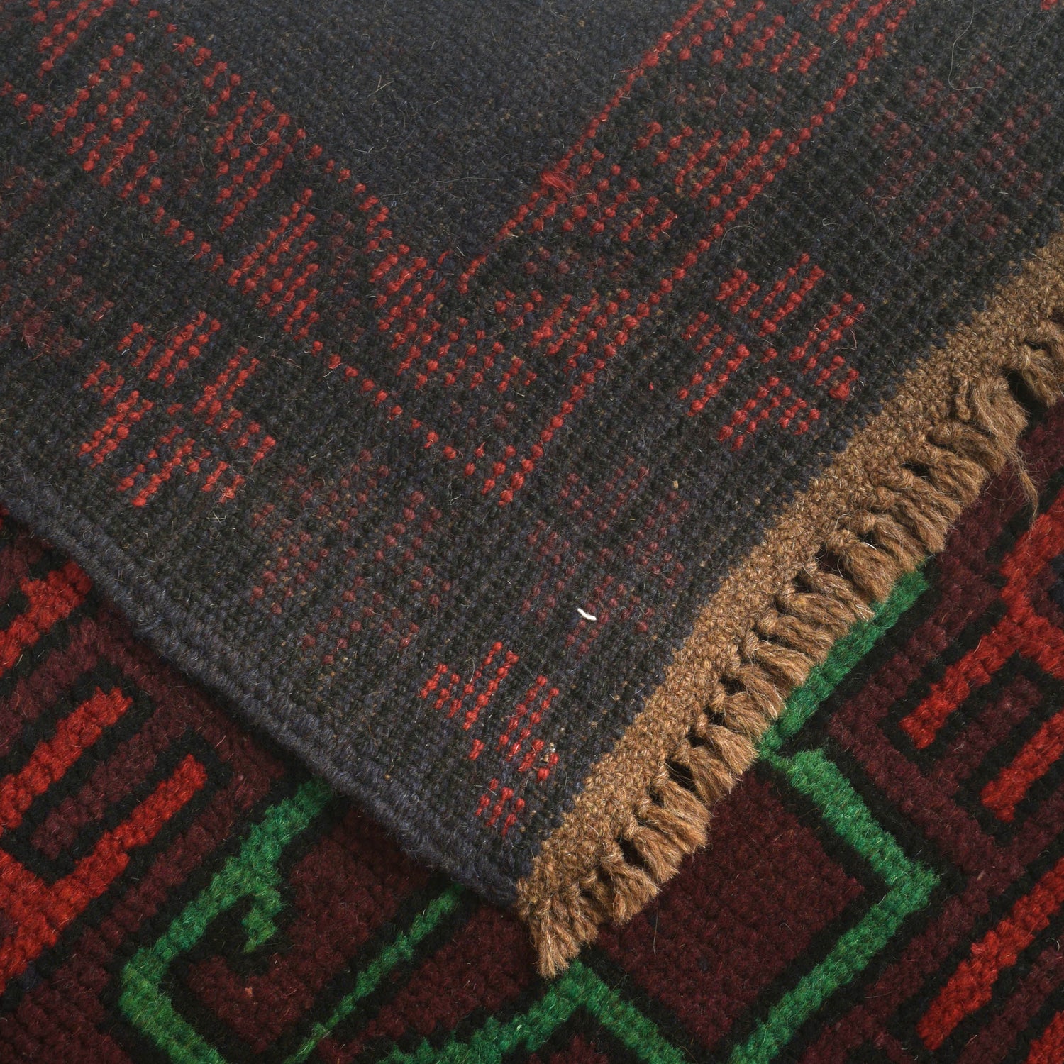 Handmade Balochi Rug 3' 11" x 6' 5" ft / 120 x 195 cm - No. W27377