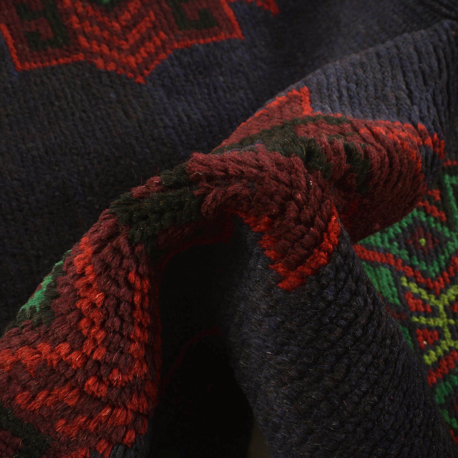 Handmade Balochi Rug 4' 2" x 6' 6" ft / 126 x 197 cm - No. W27381