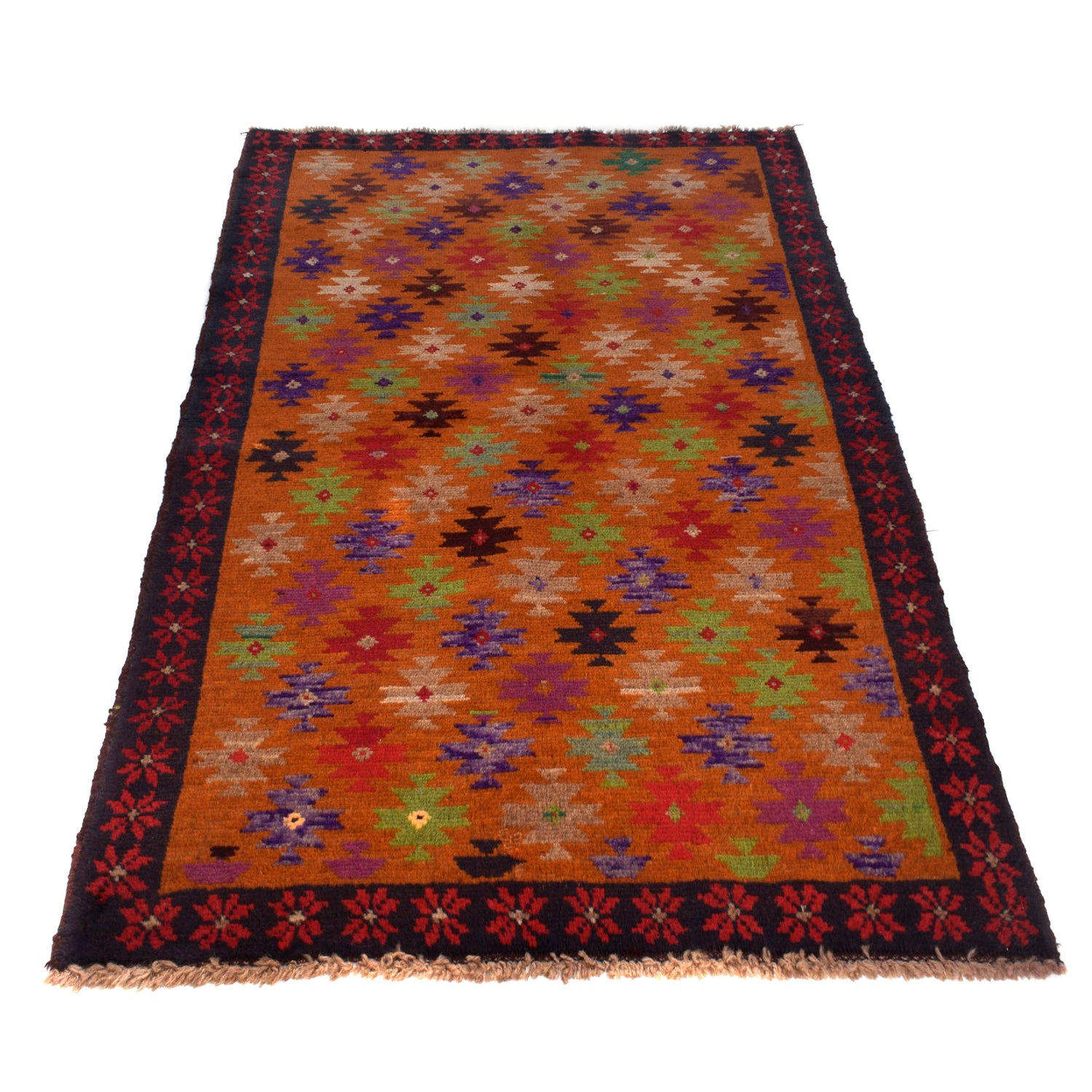 Handmade Balochi Rug 3' 10" x 6' 3" ft / 116 x 190 cm - No. W27392