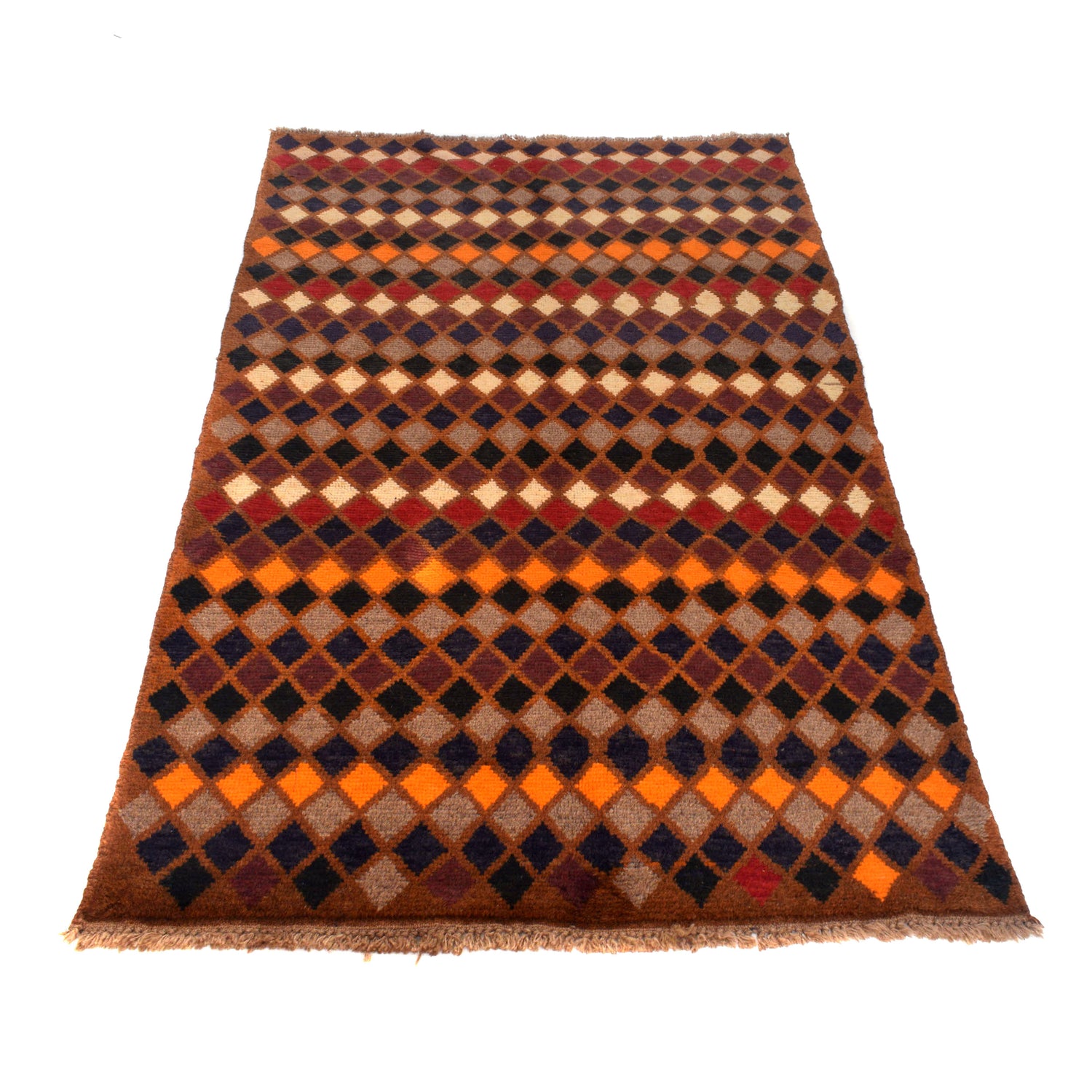 Handmade Balochi Rug 3' 10" x 6' 3" ft / 116 x 191 cm - No. W27395