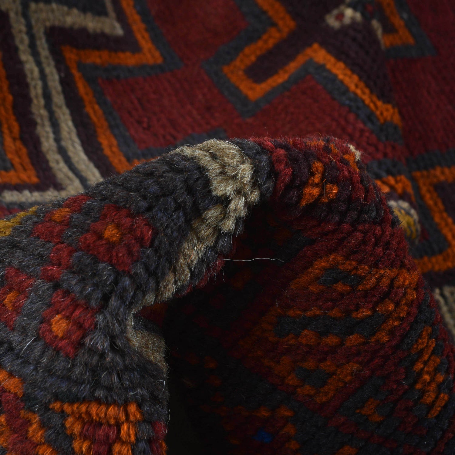 Handmade Balochi Rug 3' 11" x 6' 3" ft / 119 x 190 cm - No. W27399