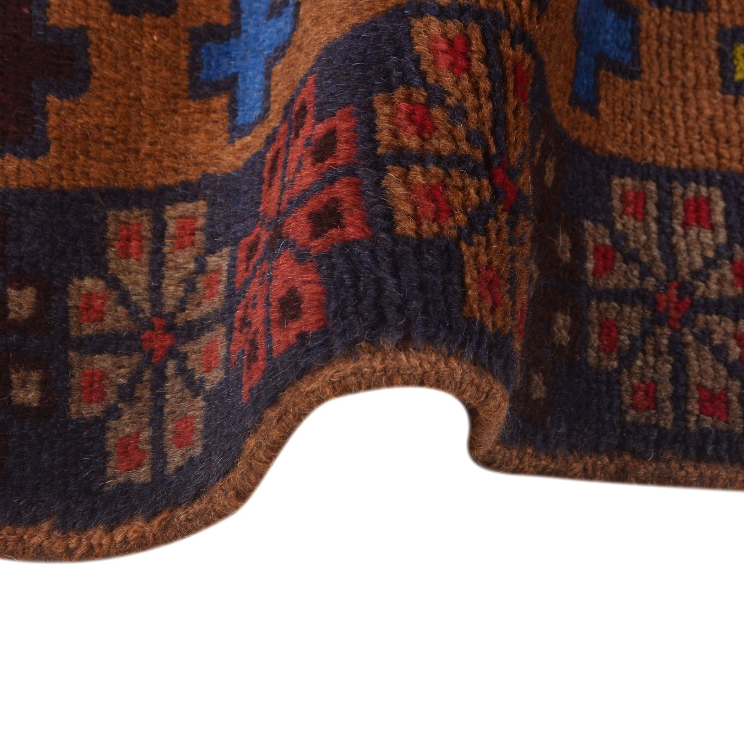 Handmade Balochi Rug 4' 2" x 6' 0" ft / 126 x 184 cm - No. W27400