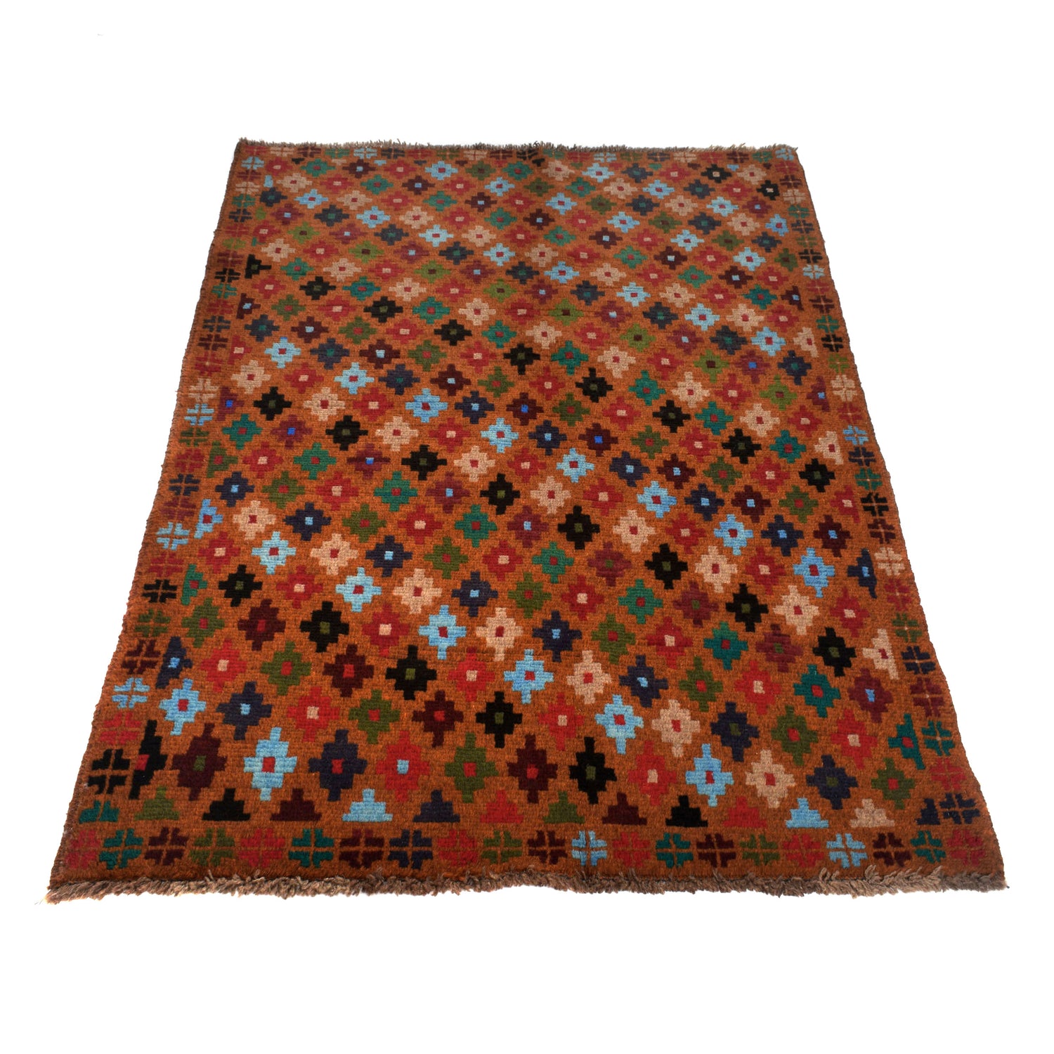 Handmade Balochi Rug 3' 11" x 5' 10" ft / 120 x 178 cm - No. W27402