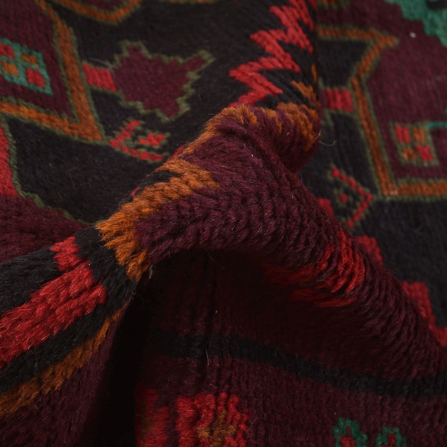 Handmade Balochi Rug 4' 1" x 6' 2" ft / 125 x 188 cm - No. W27408