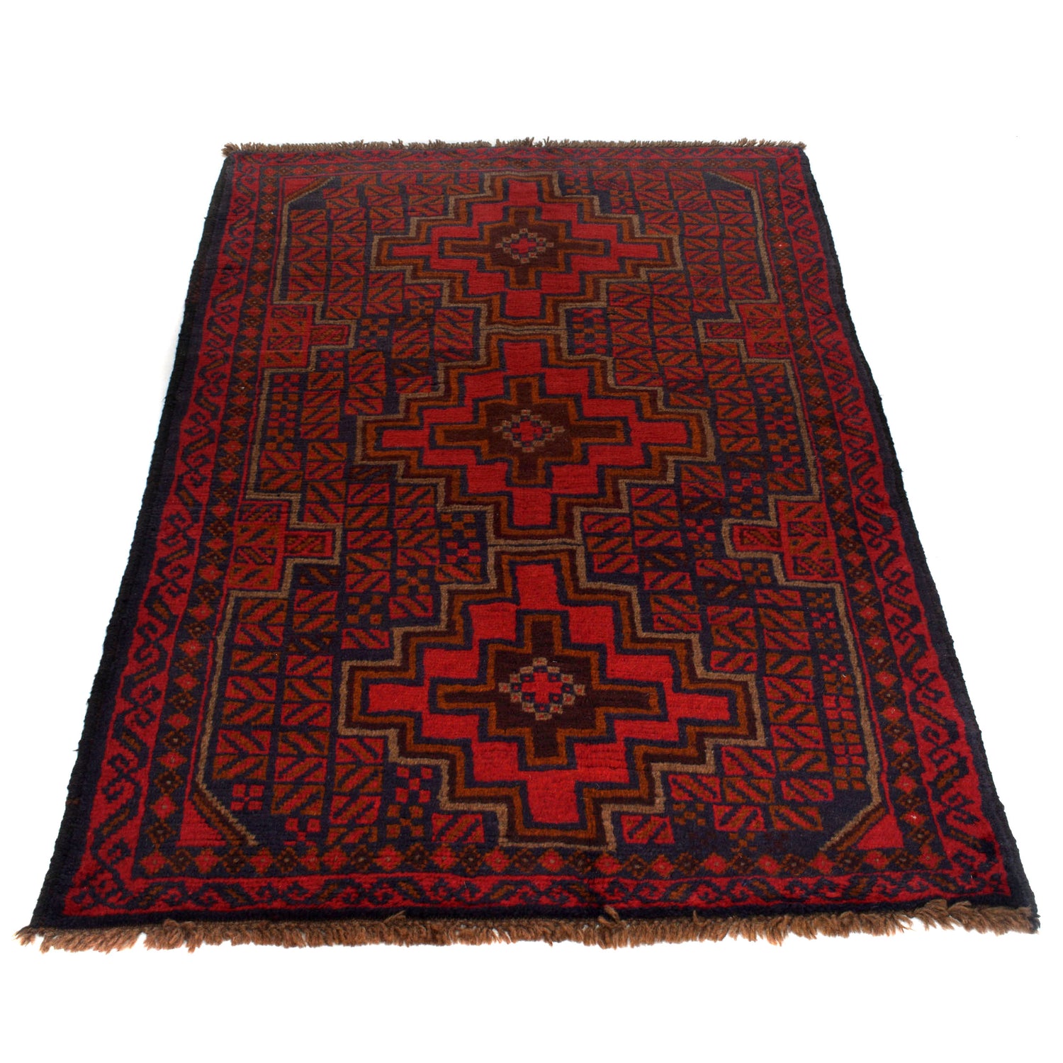 Handmade Balochi Rug 3' 10" x 5' 11" ft / 117 x 181 cm - No. W27411