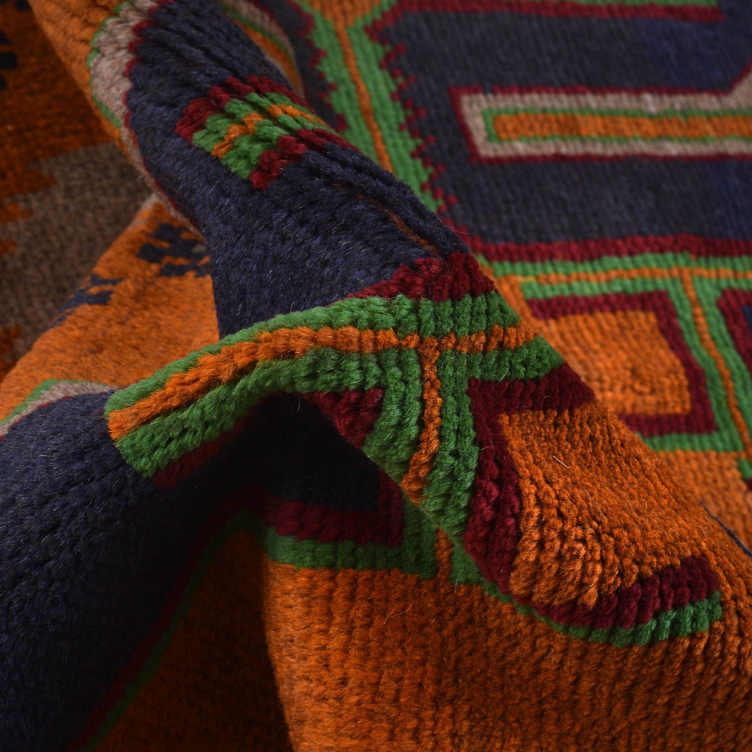 Handmade Balochi Rug 3' 10" x 6' 4" ft / 116 x 192 cm - No. W27412