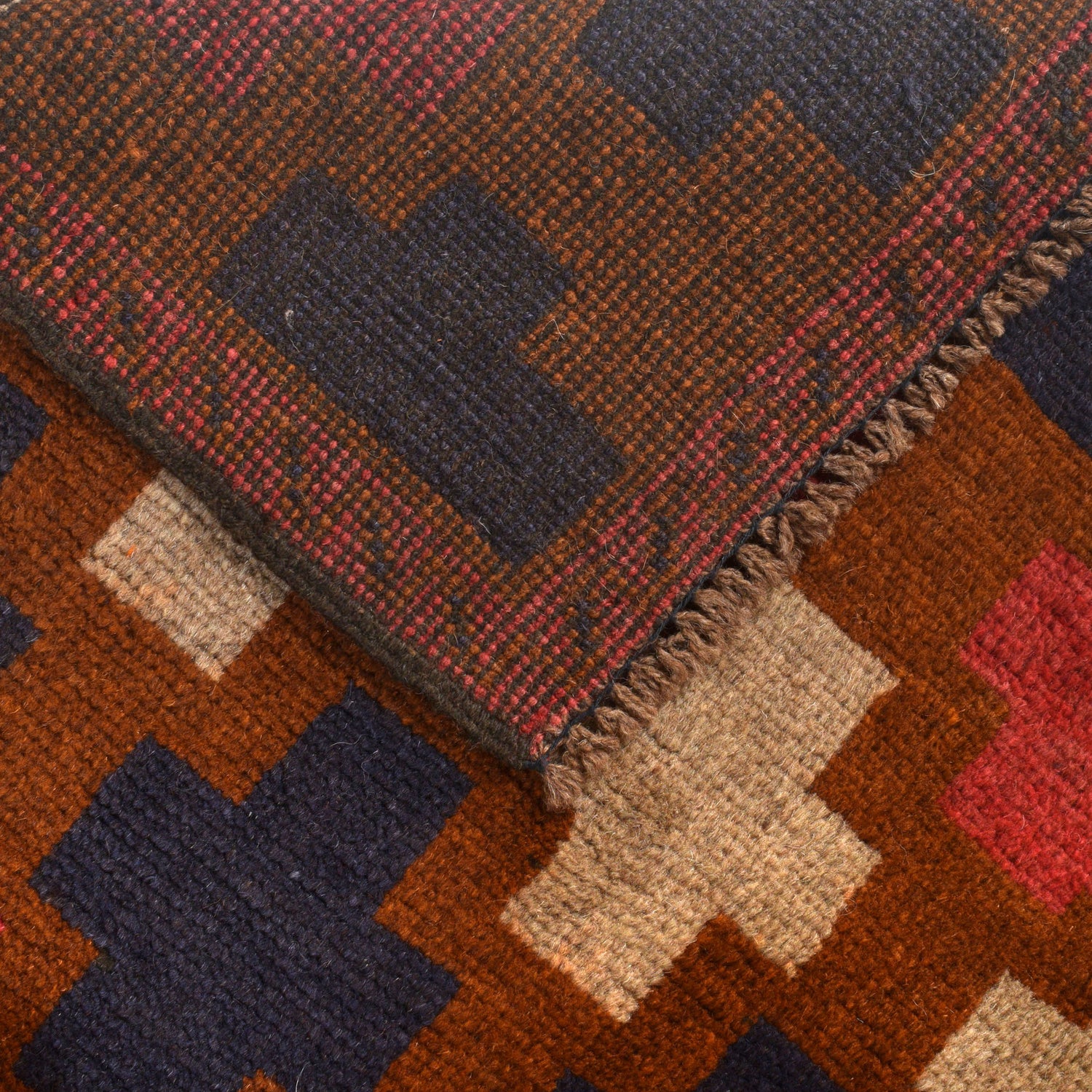 Handmade Balochi Rug 4' 4" x 6' 1" ft / 133 x 185 cm - No. W27413