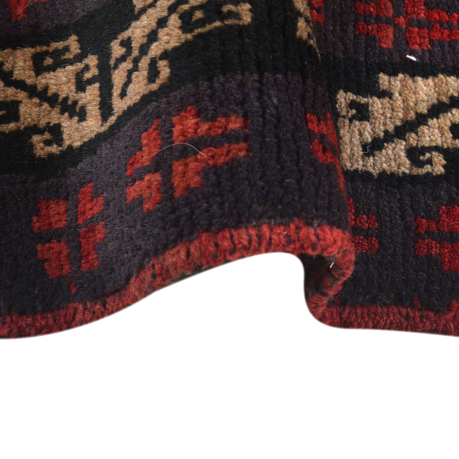 Tribal Baloch Rug 3' 9" x 6' 3" ft / 115 x 191 cm - No. W27420