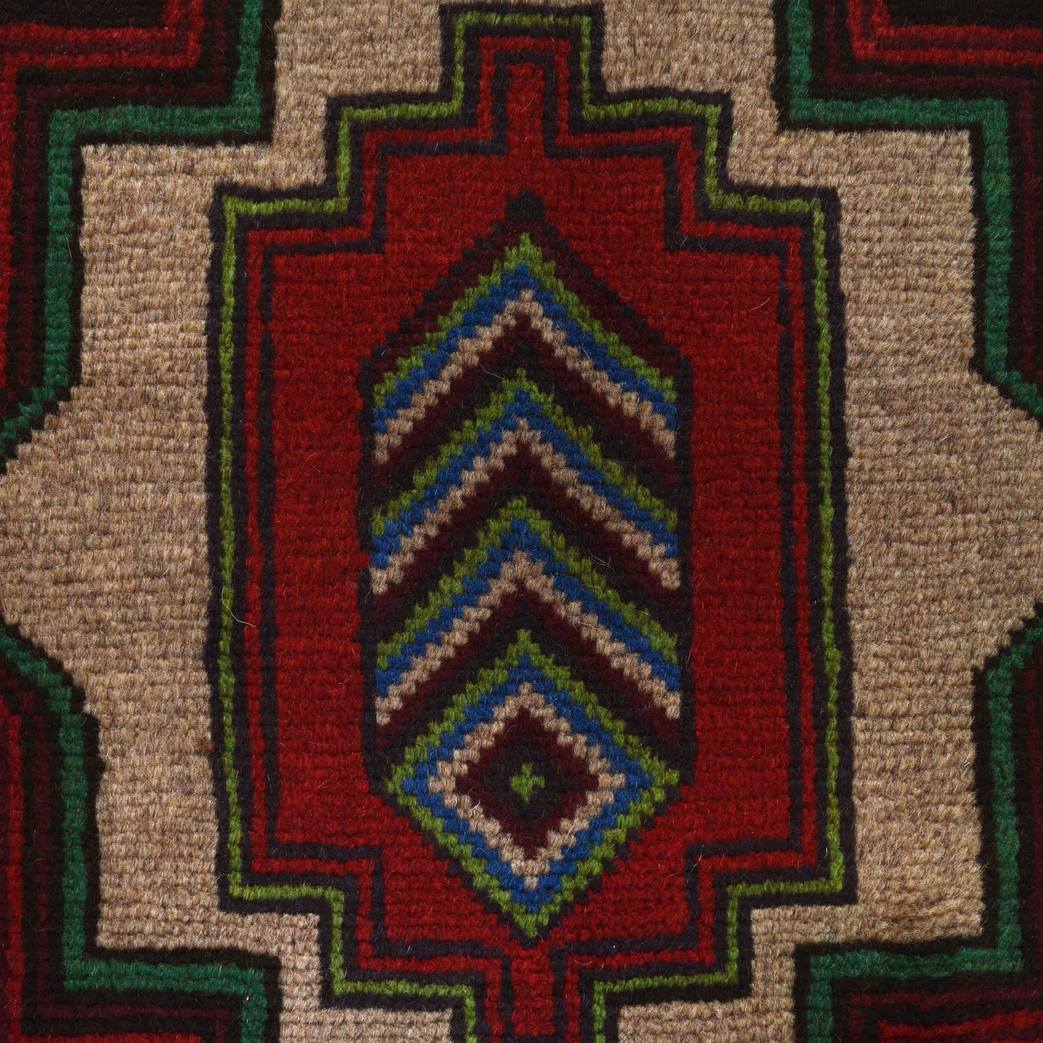 Tribal Baloch Rug 4' 1" x 6' 5" ft / 124 x 195 cm - No. W27427
