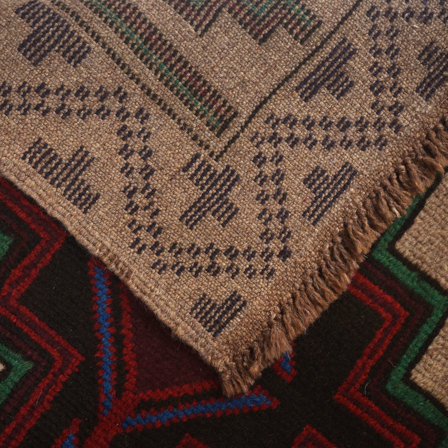 Tribal Baloch Rug 4' 1" x 6' 5" ft / 124 x 195 cm - No. W27427