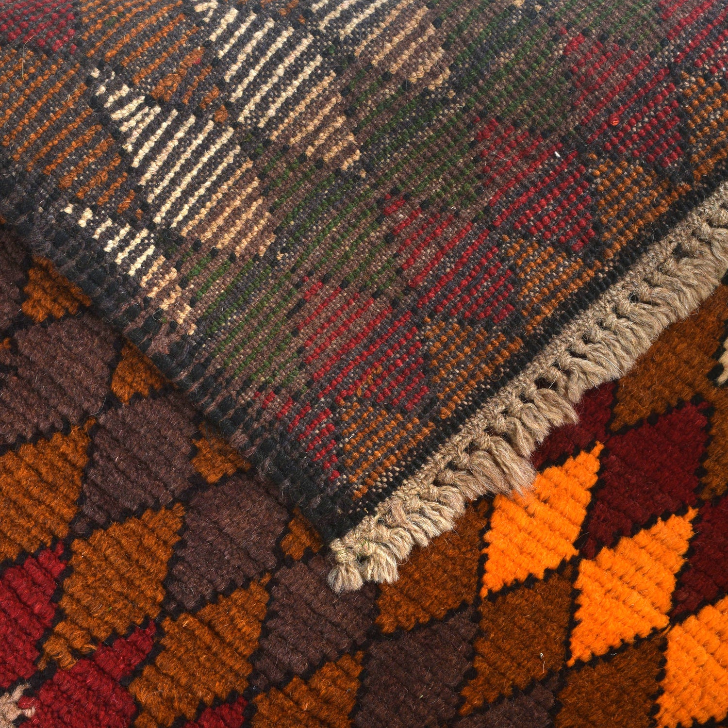 Tribal Baloch Rug 3' 8" x 6' 1" ft / 112 x 186 cm - No. W27435