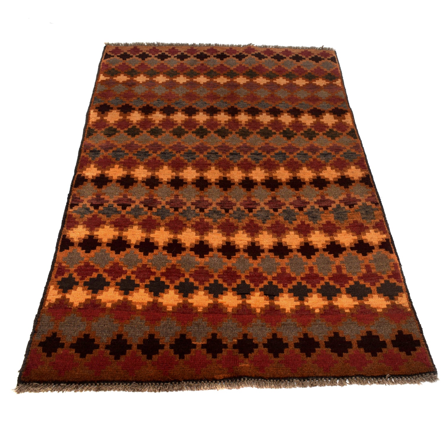 Tribal Baloch Rug 3' 8" x 6' 2" ft / 111 x 189 cm - No. W27436
