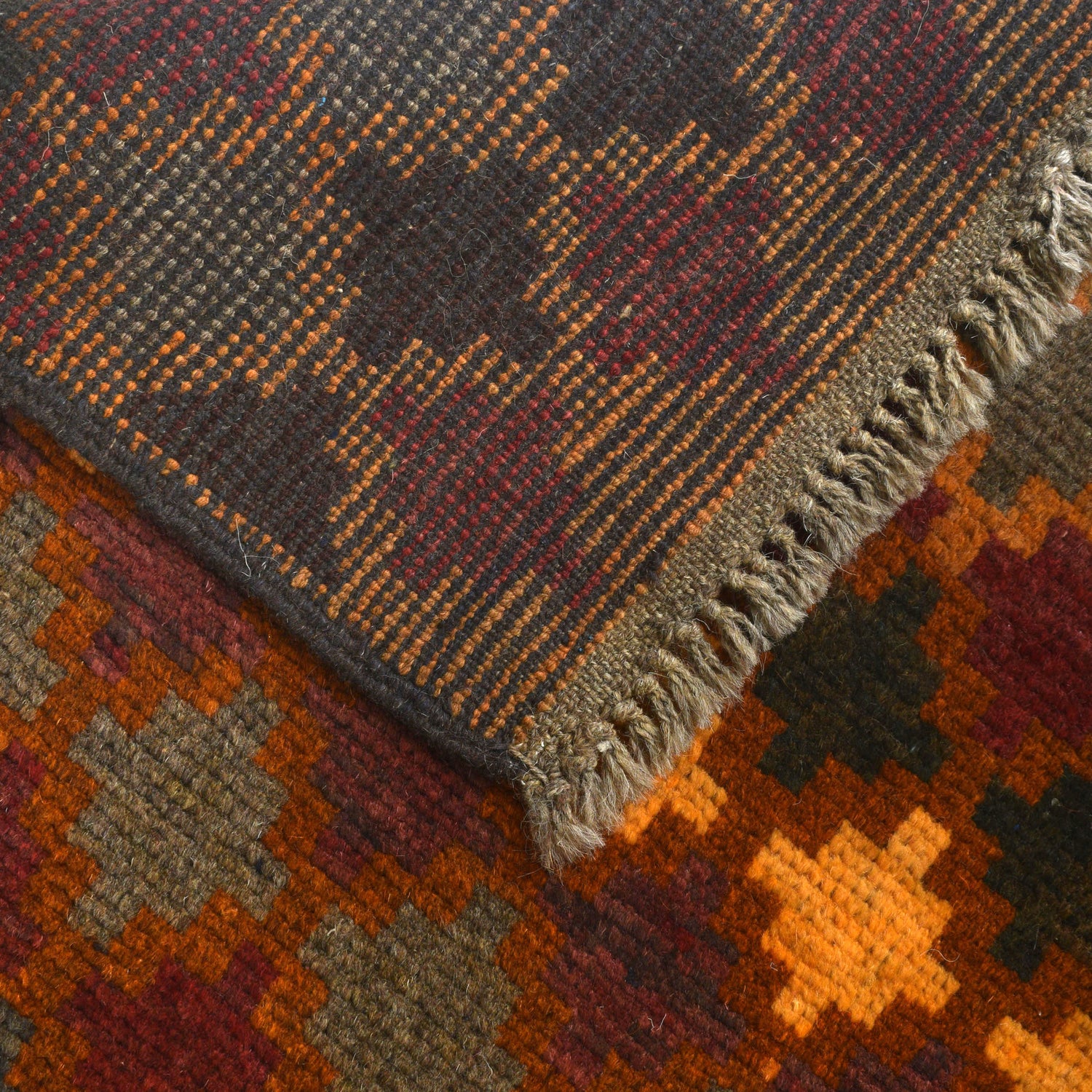 Tribal Baloch Rug 3' 8" x 6' 2" ft / 111 x 189 cm - No. W27436