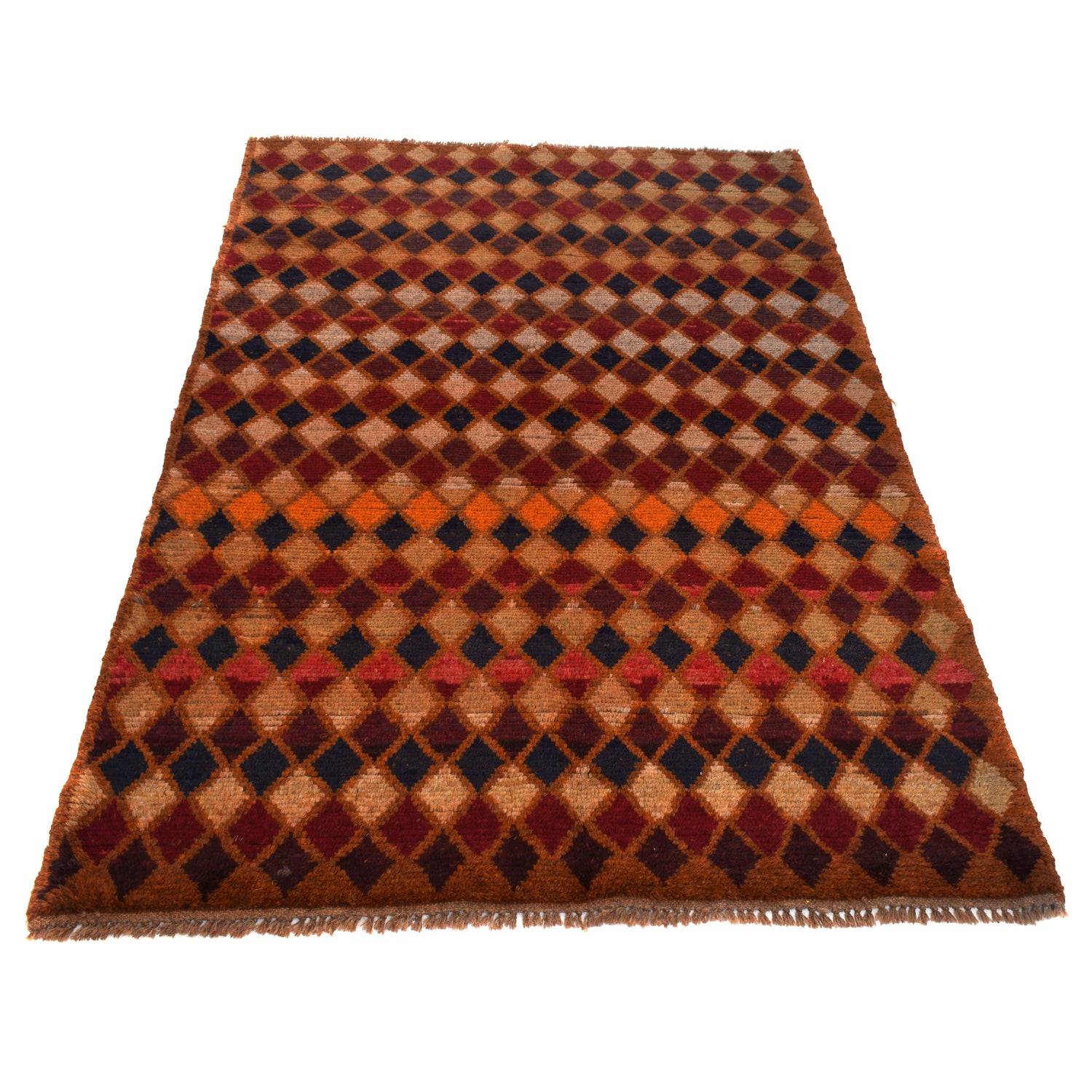 Tribal Baloch Rug 3' 9" x 6' 2" ft / 115 x 187 cm - No. W27440