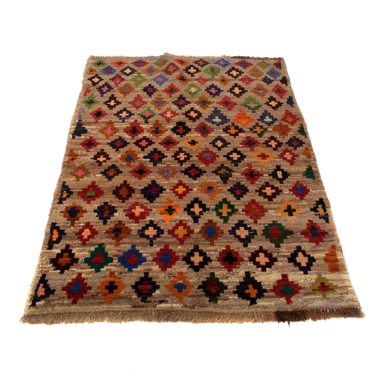 Tribal Baloch Rug 3' 9" x 5' 9" ft / 114 x 174 cm - No. W27443