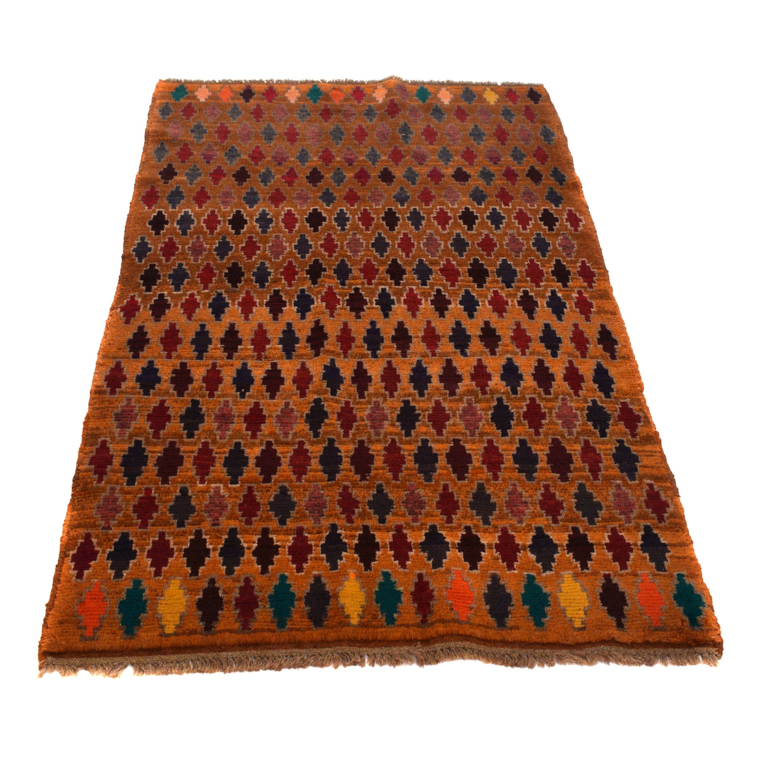 Tribal Baloch Rug 3' 10" x 6' 0" ft / 117 x 183 cm - No. W27444