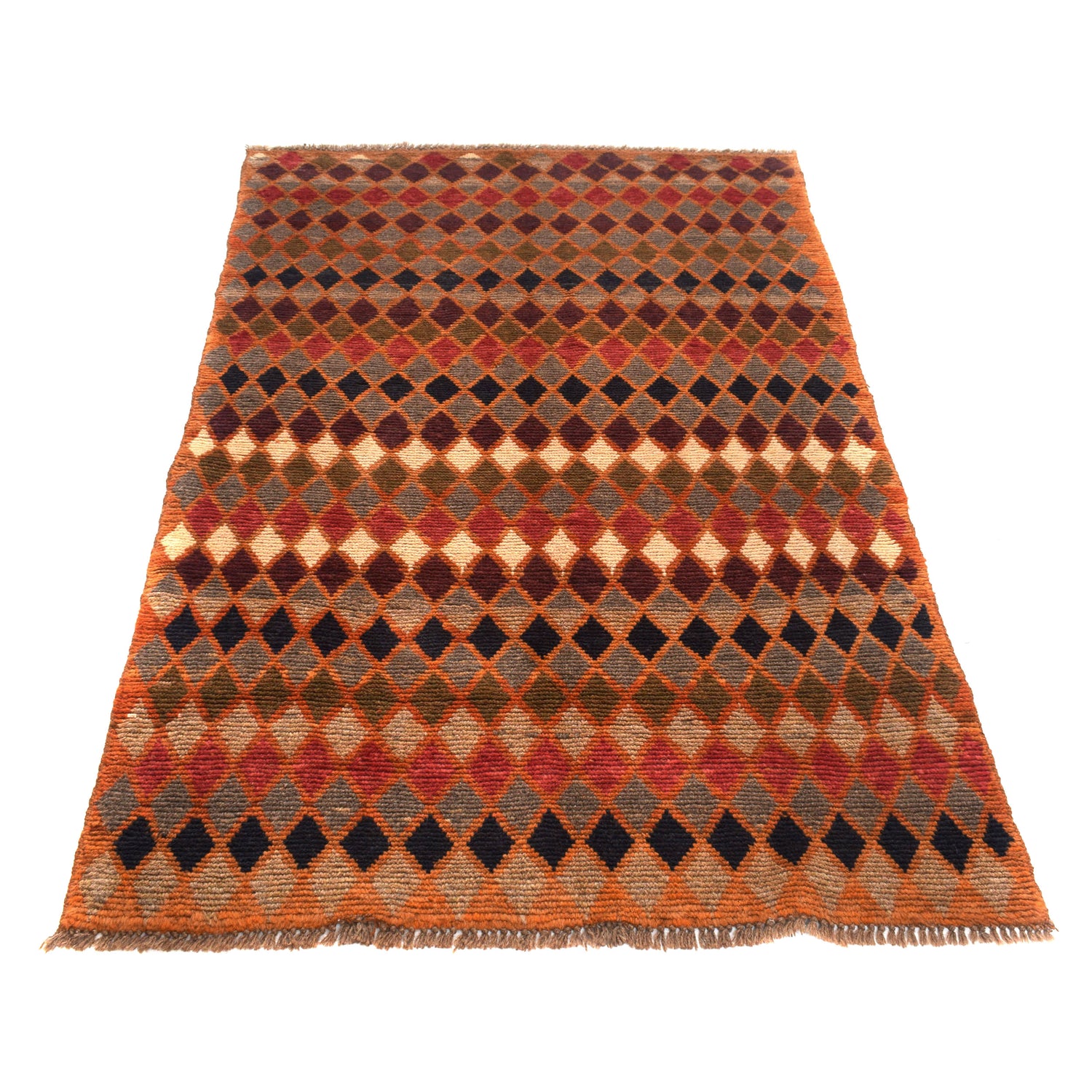 Tribal Baloch Rug 3' 9" x 6' 1" ft / 115 x 186 cm - No. W27448
