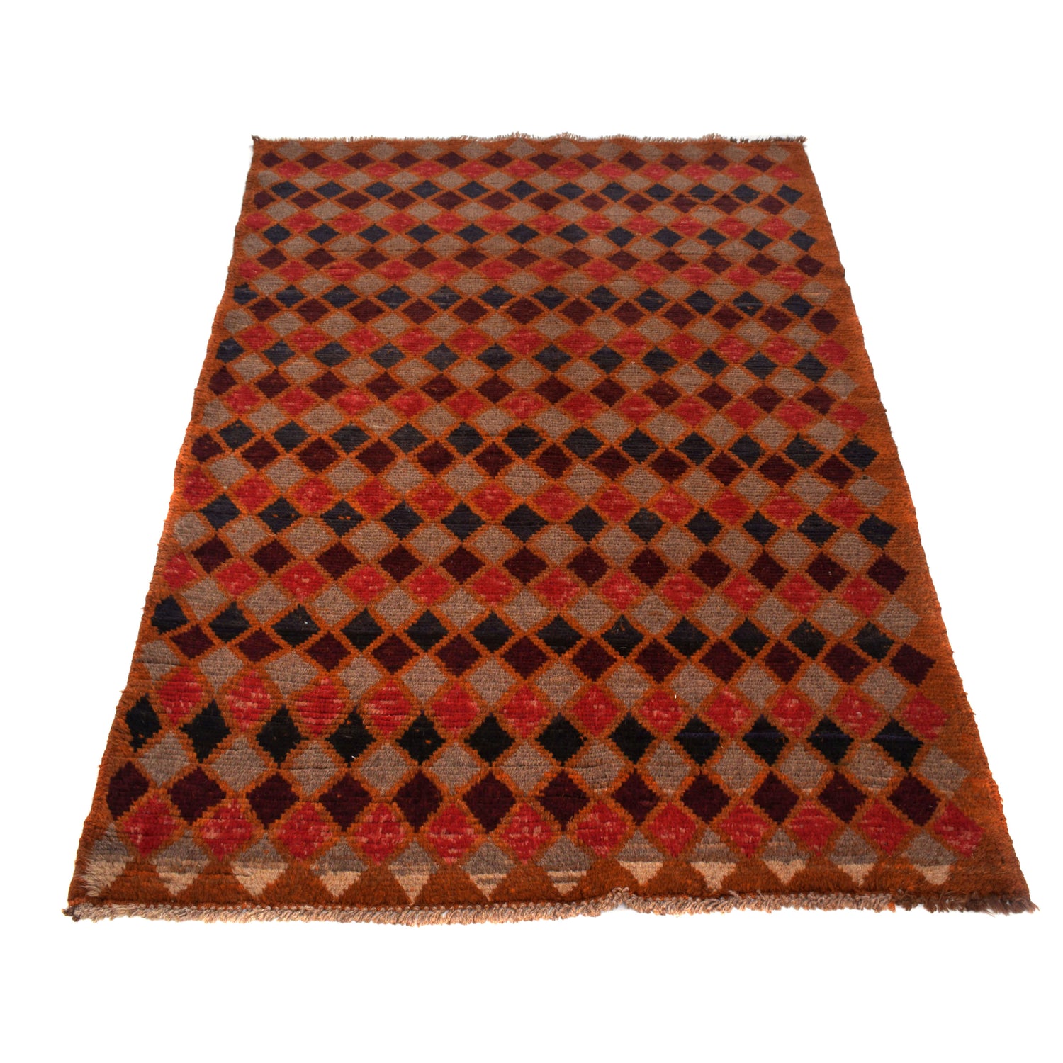 Tribal Baloch Rug 3' 9" x 6' 2" ft / 114 x 188 cm - No. W27451