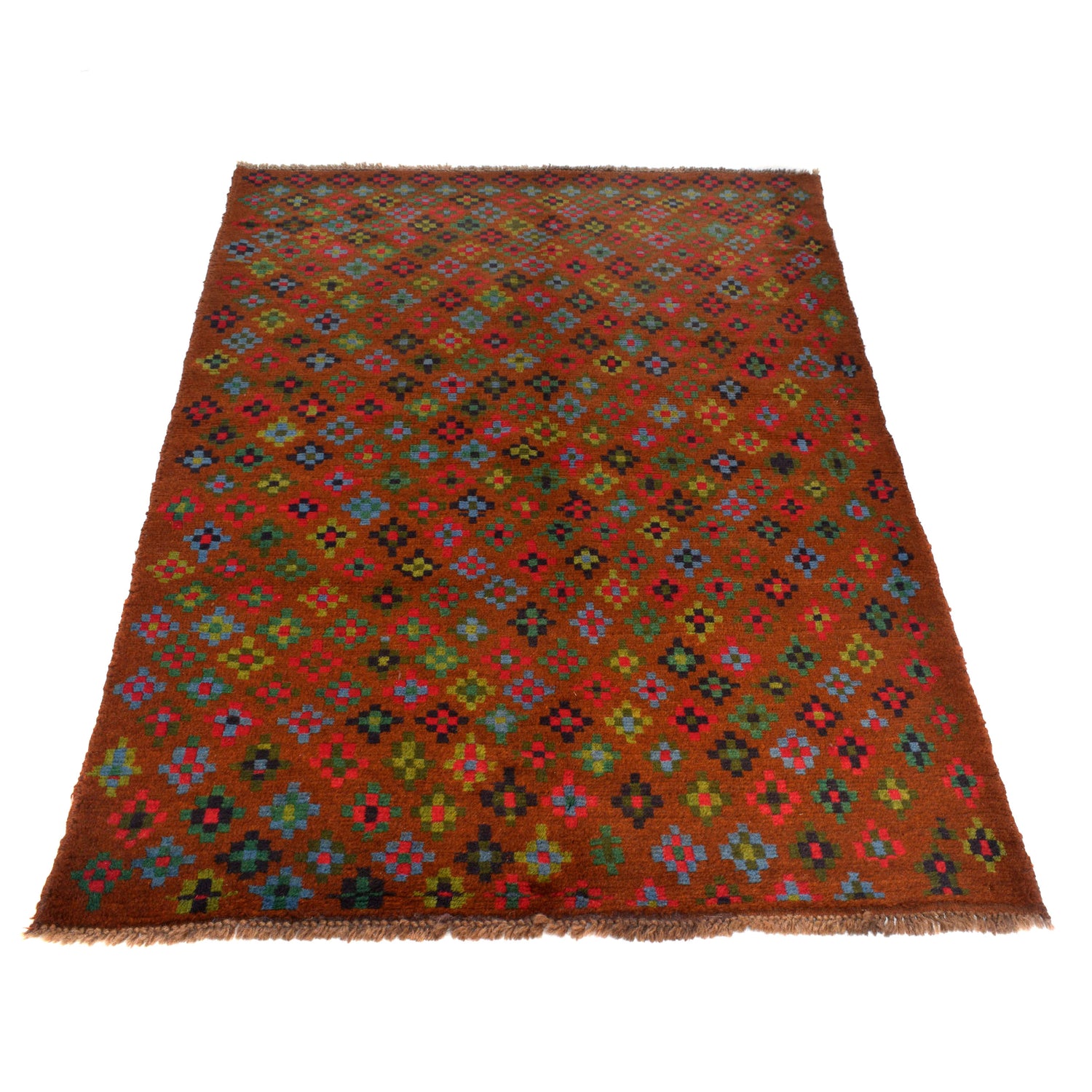 Tribal Baloch Rug 4' 0" x 6' 1" ft / 123 x 186 cm - No. W27458